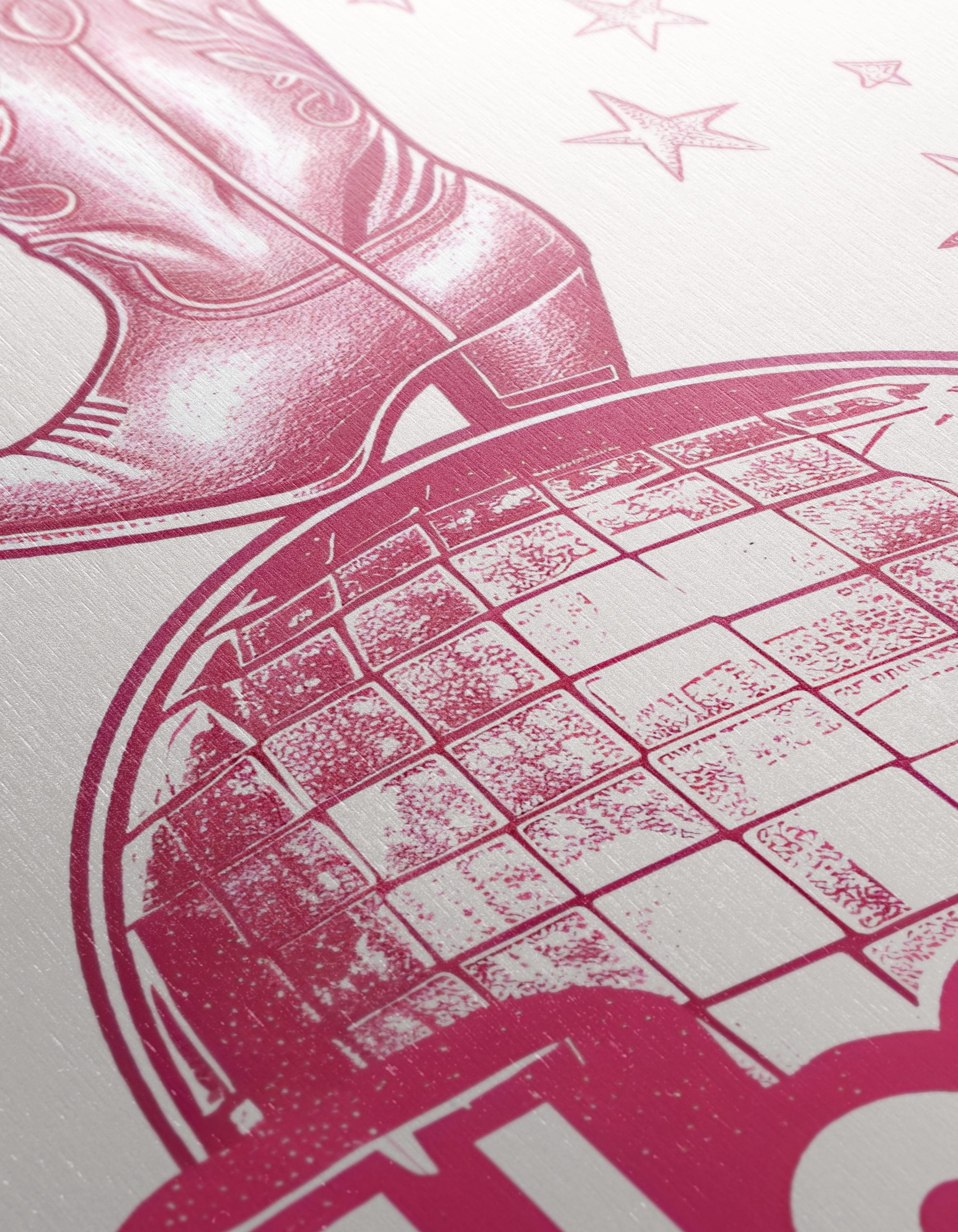 Fun Cowgirl Boot Art with Disco Theme - Image 12