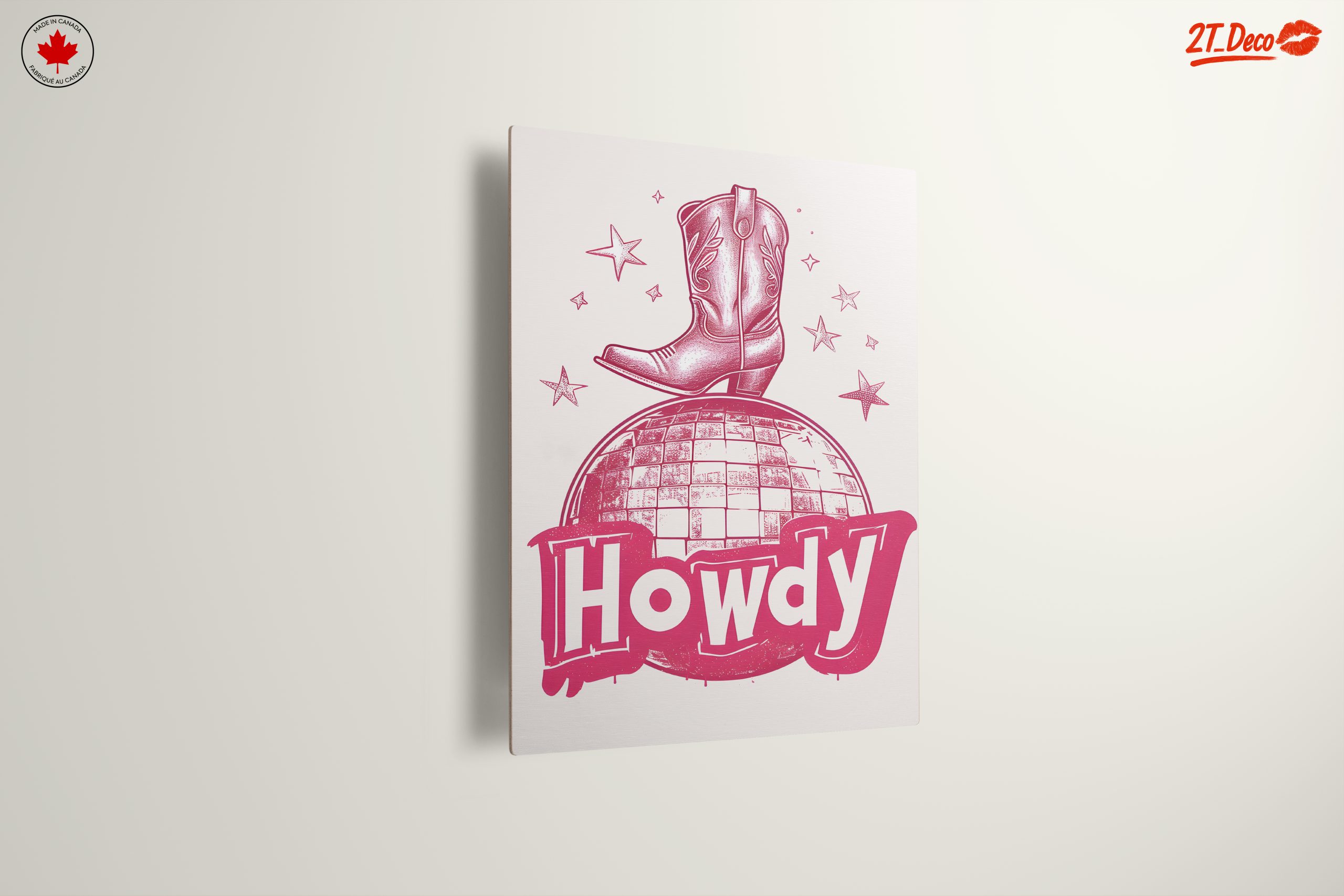Fun Cowgirl Boot Art with Disco Theme - Image 13