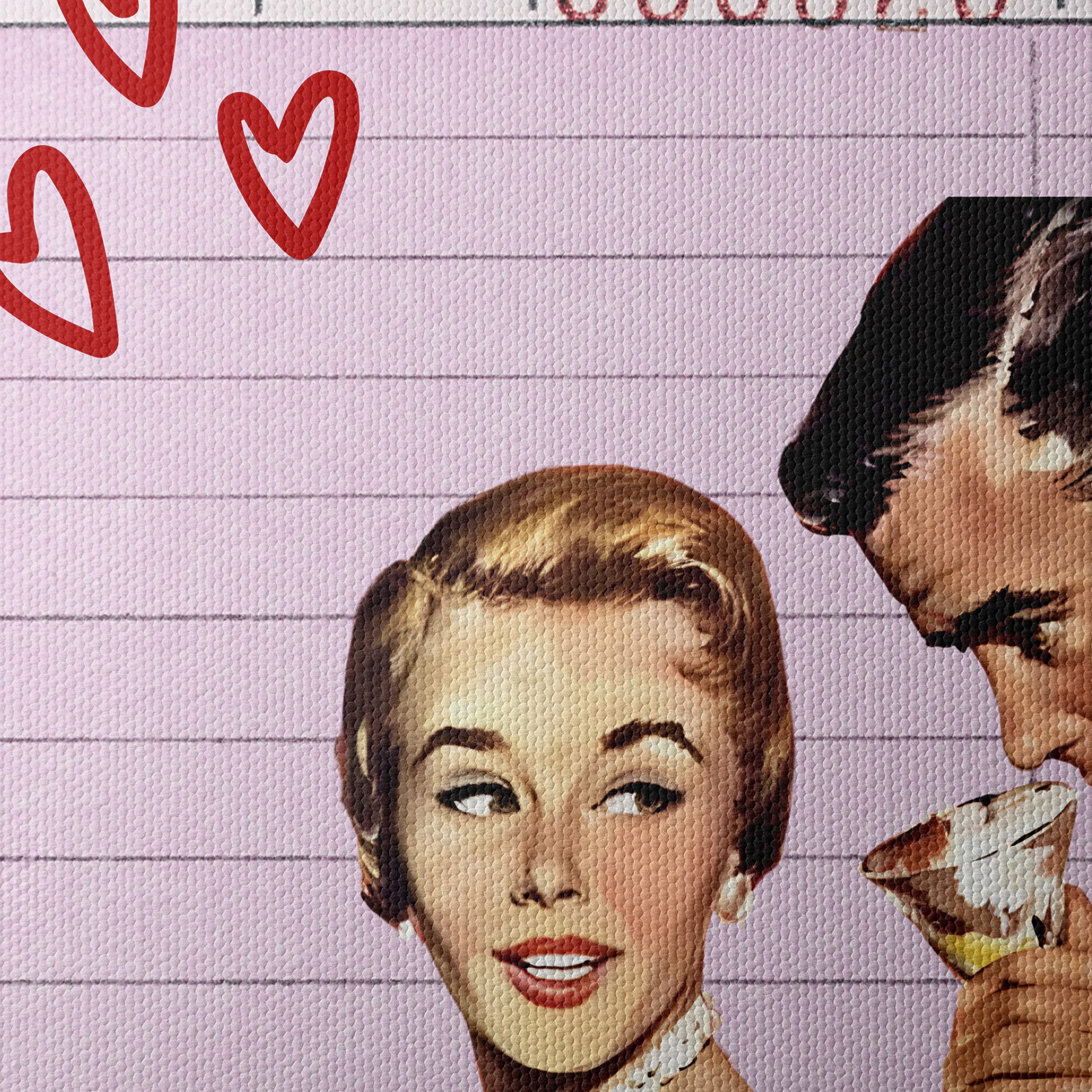 Vintage Inspired Romantic Dinner Art - Image 4