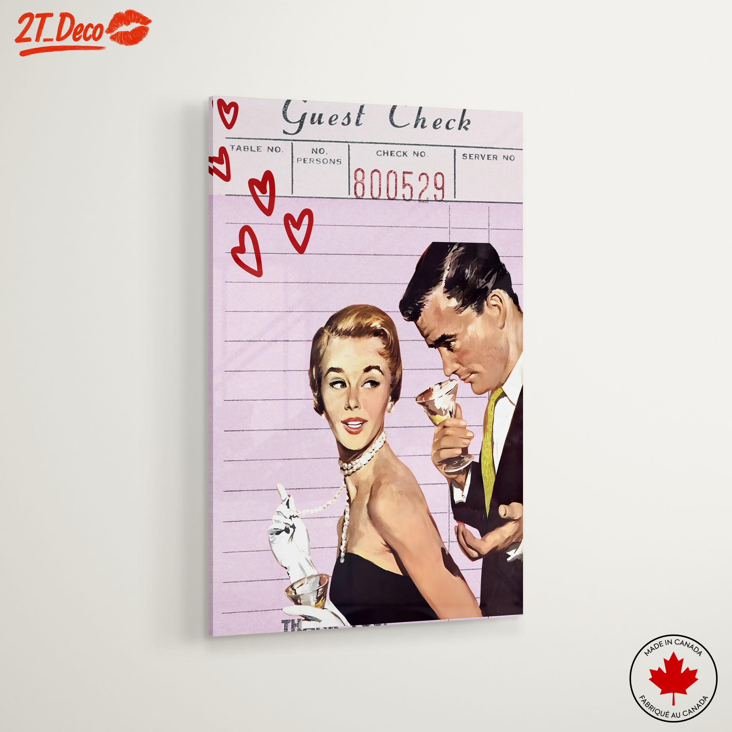 Vintage Inspired Romantic Dinner Art - Image 6