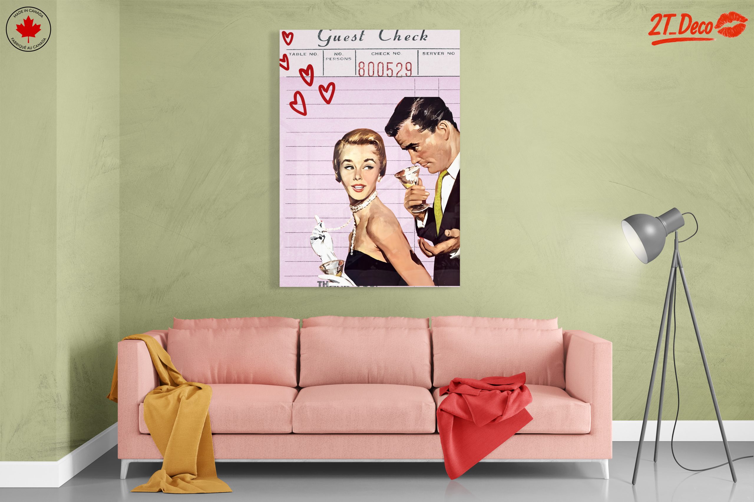 Vintage Inspired Romantic Dinner Art - Image 7