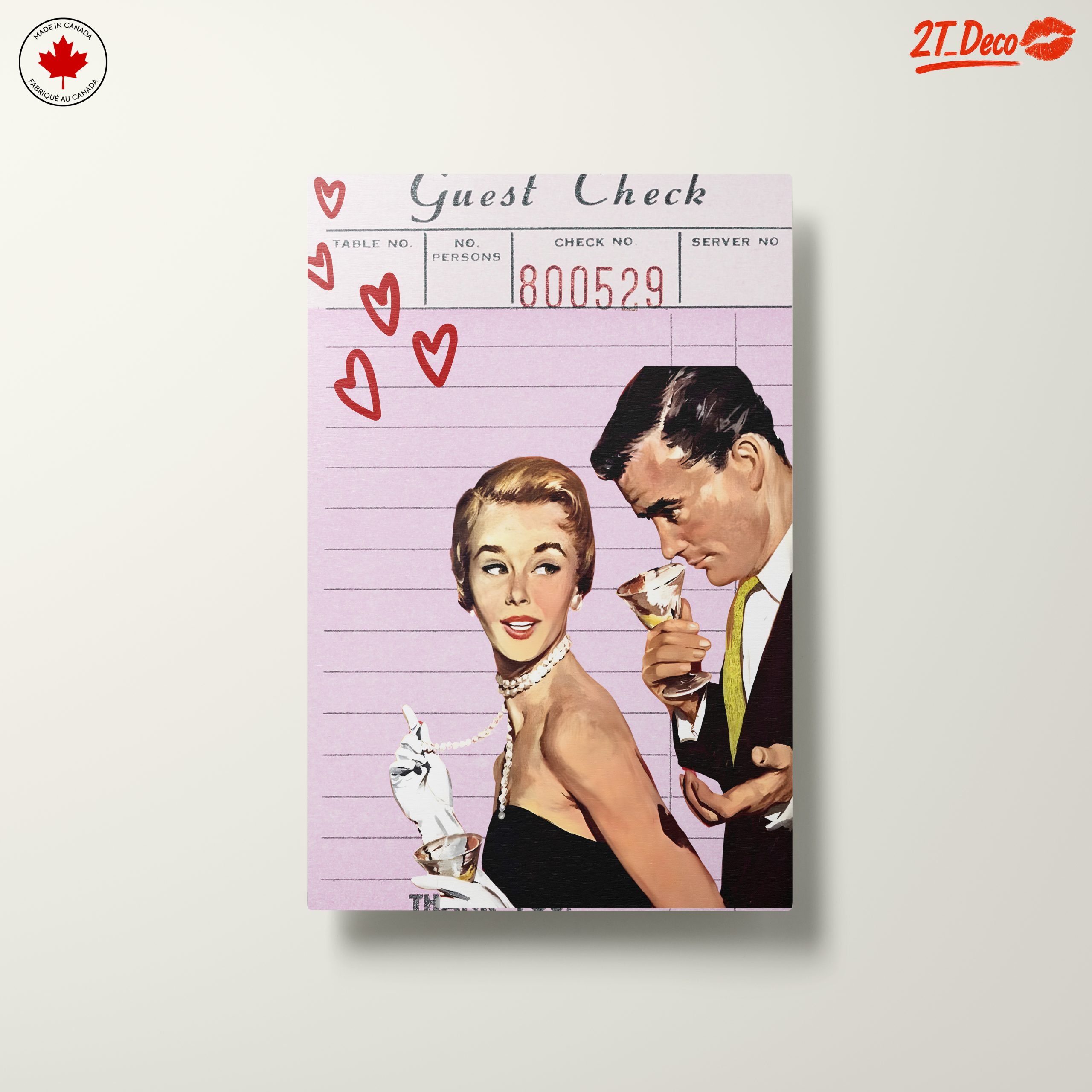 Vintage Inspired Romantic Dinner Art - Image 10