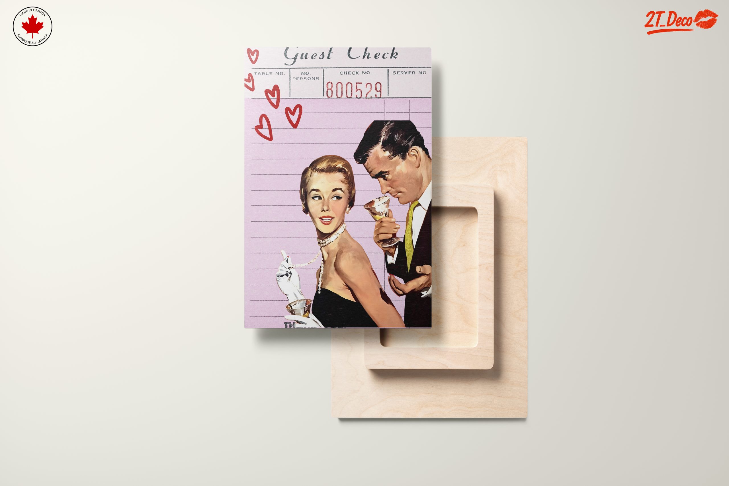Vintage Inspired Romantic Dinner Art - Image 11