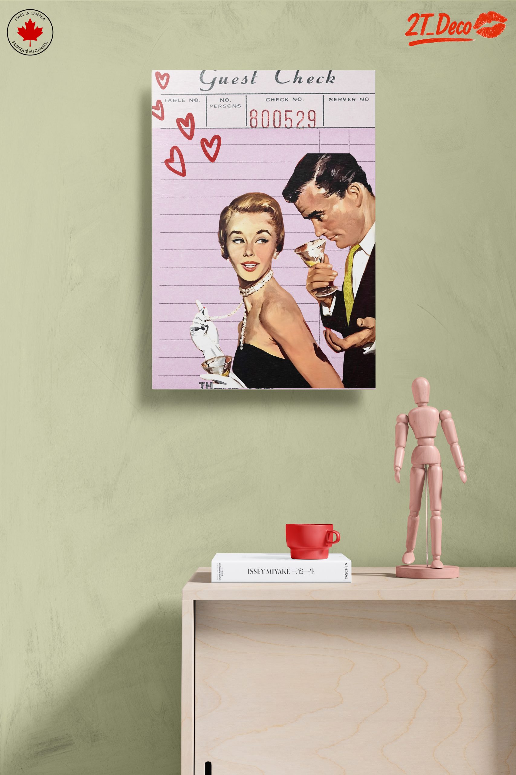 Vintage Inspired Romantic Dinner Art - Image 14