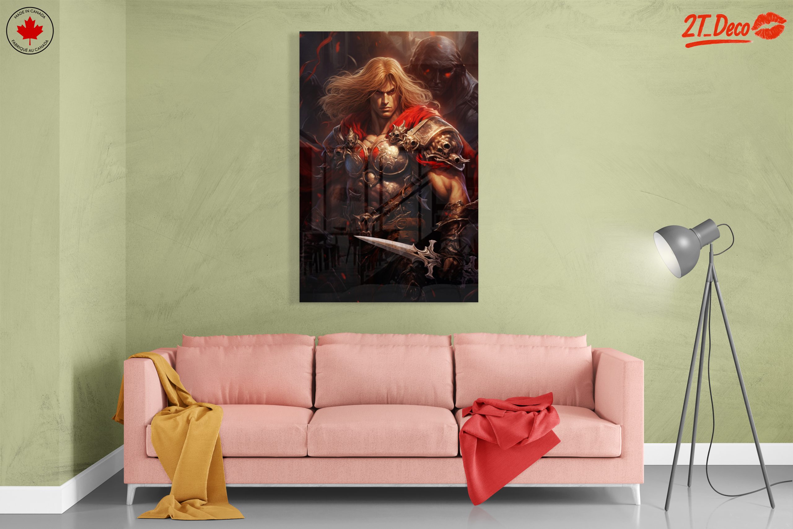 Dynamic Fantasy Character with Sword and Armor - Image 7