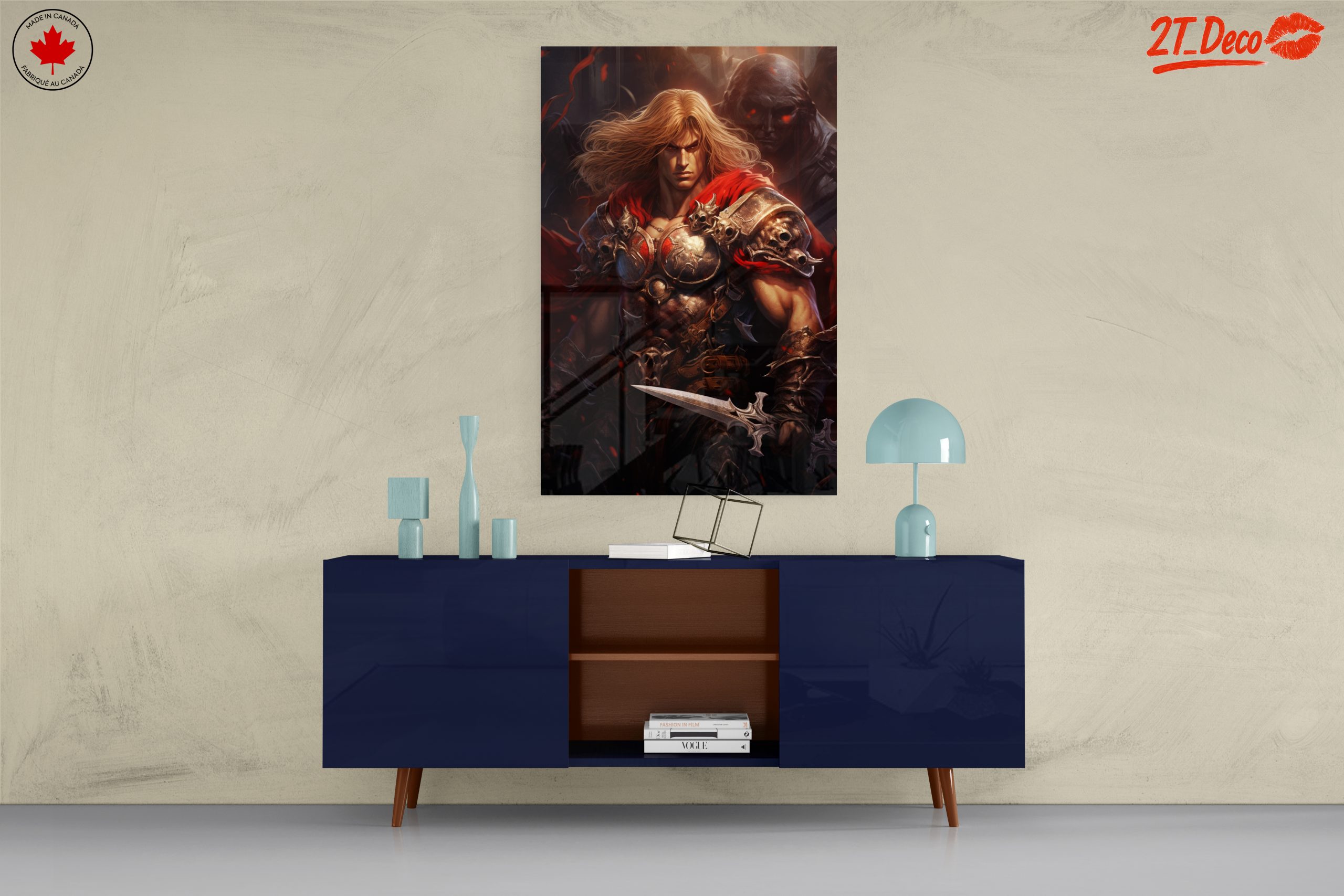 Dynamic Fantasy Character with Sword and Armor - Image 8