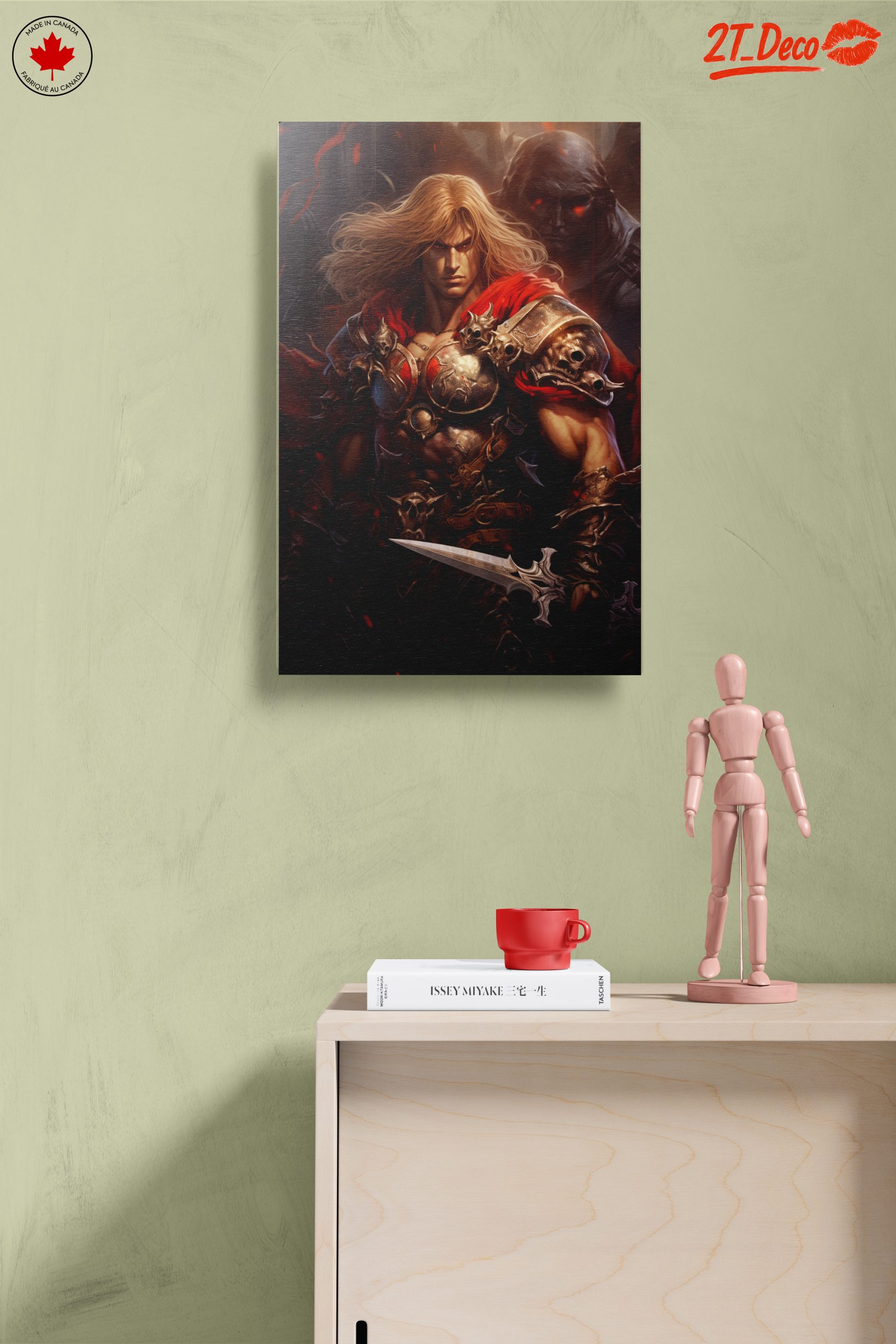 Dynamic Fantasy Character with Sword and Armor - Image 14