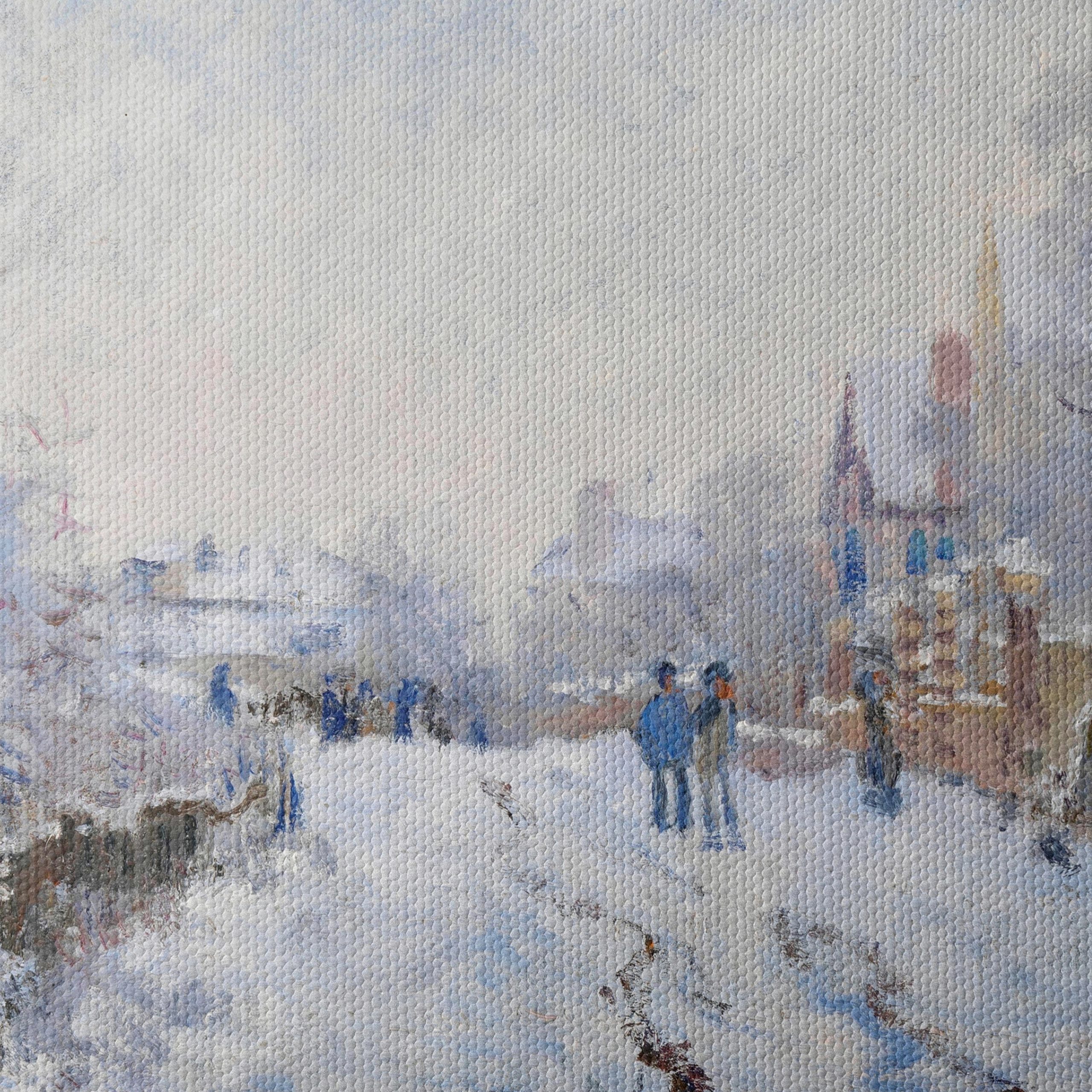 Winter Landscape with Snowy Path and Trees - Image 4