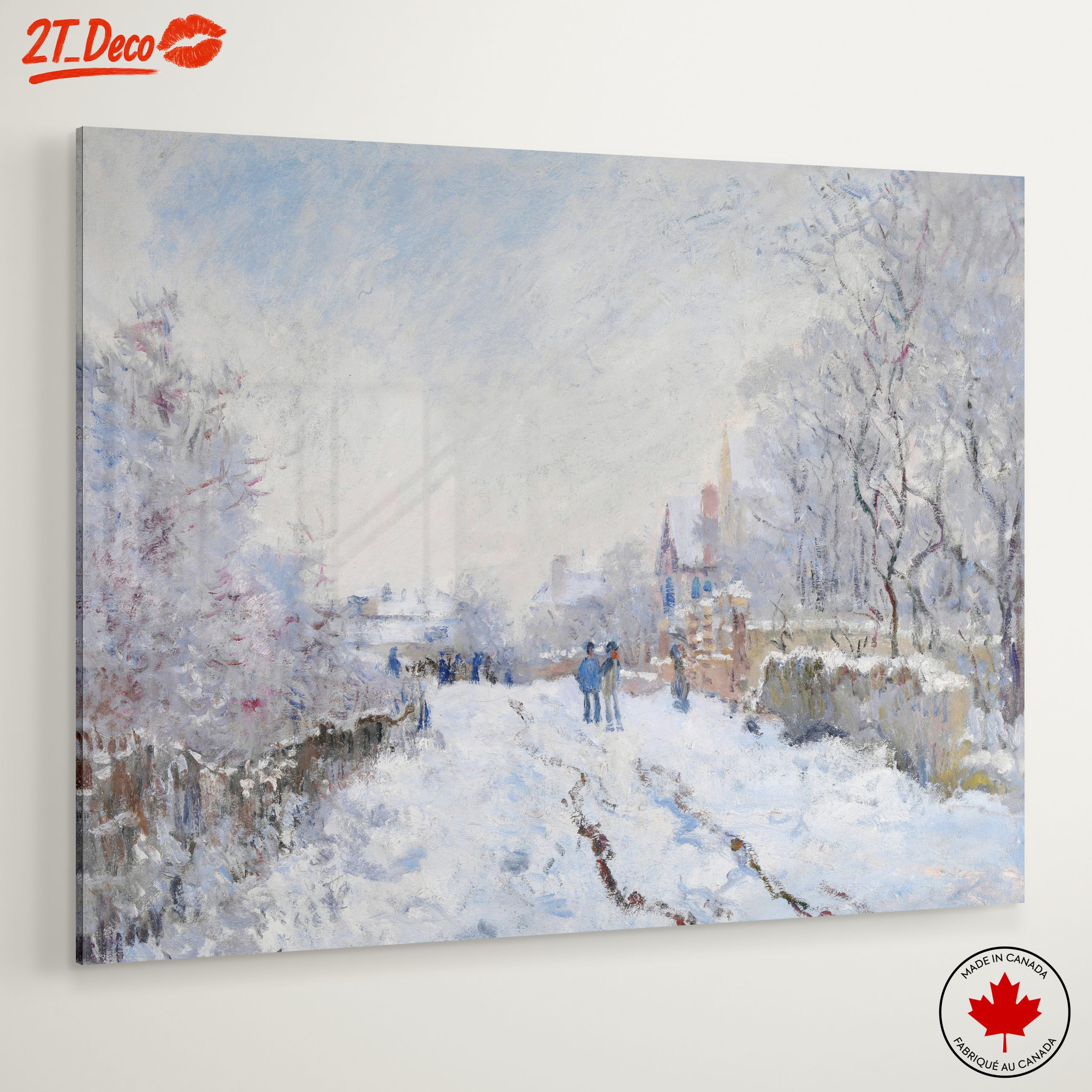 Winter Landscape with Snowy Path and Trees - Image 6
