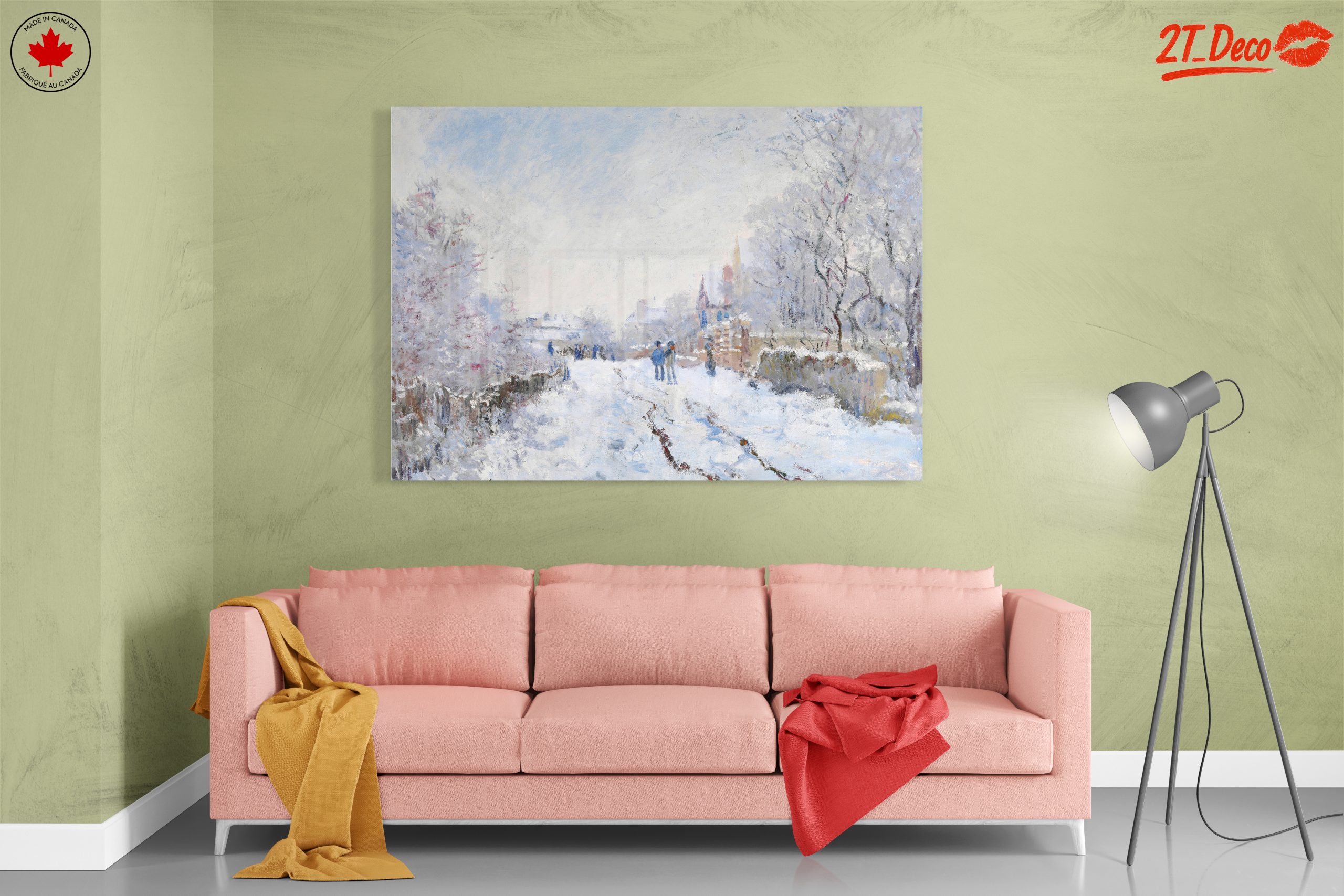 Winter Landscape with Snowy Path and Trees - Image 7