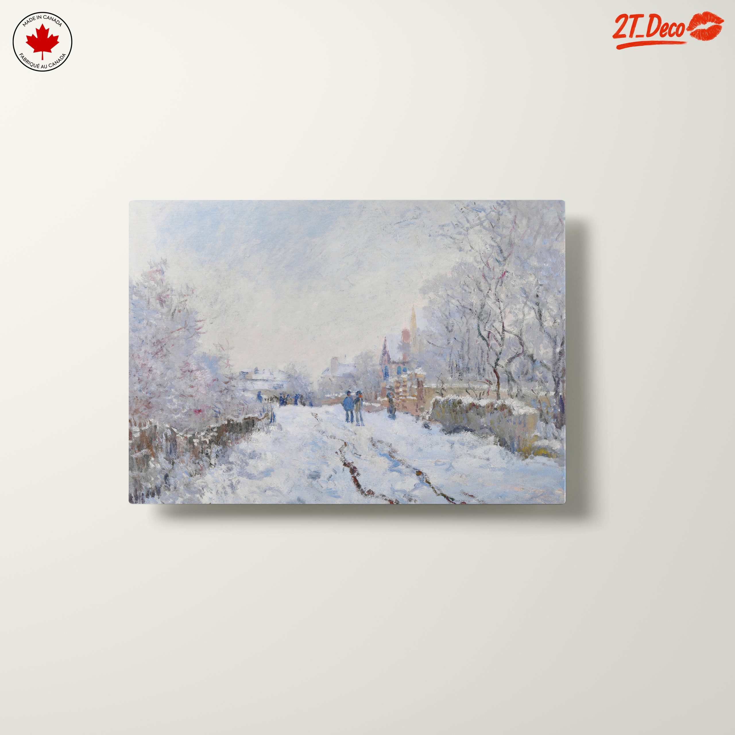 Winter Landscape with Snowy Path and Trees - Image 10