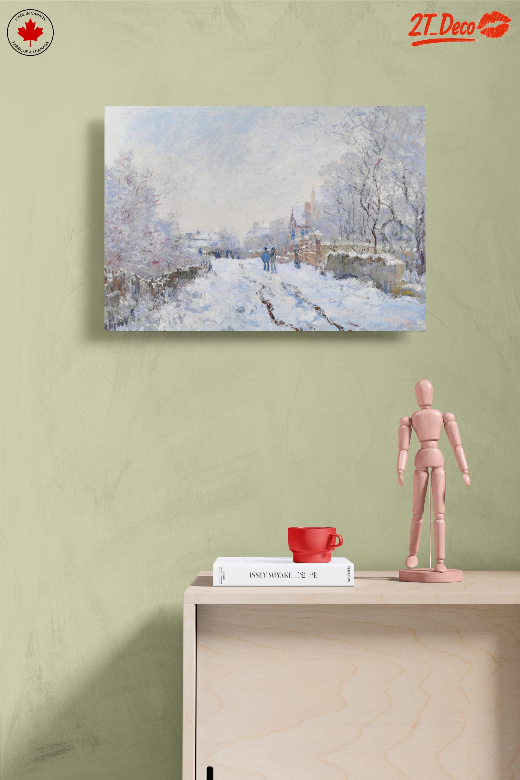 Winter Landscape with Snowy Path and Trees - Image 14