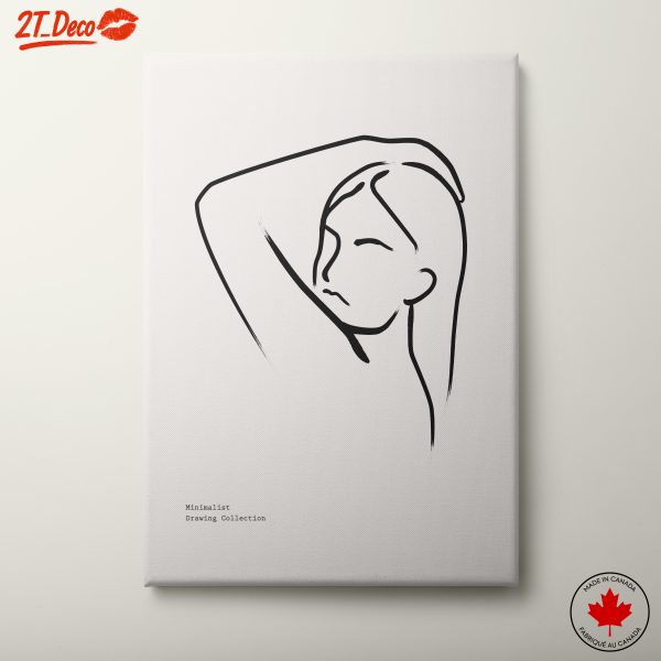 Minimalist Drawing of a Female Figure