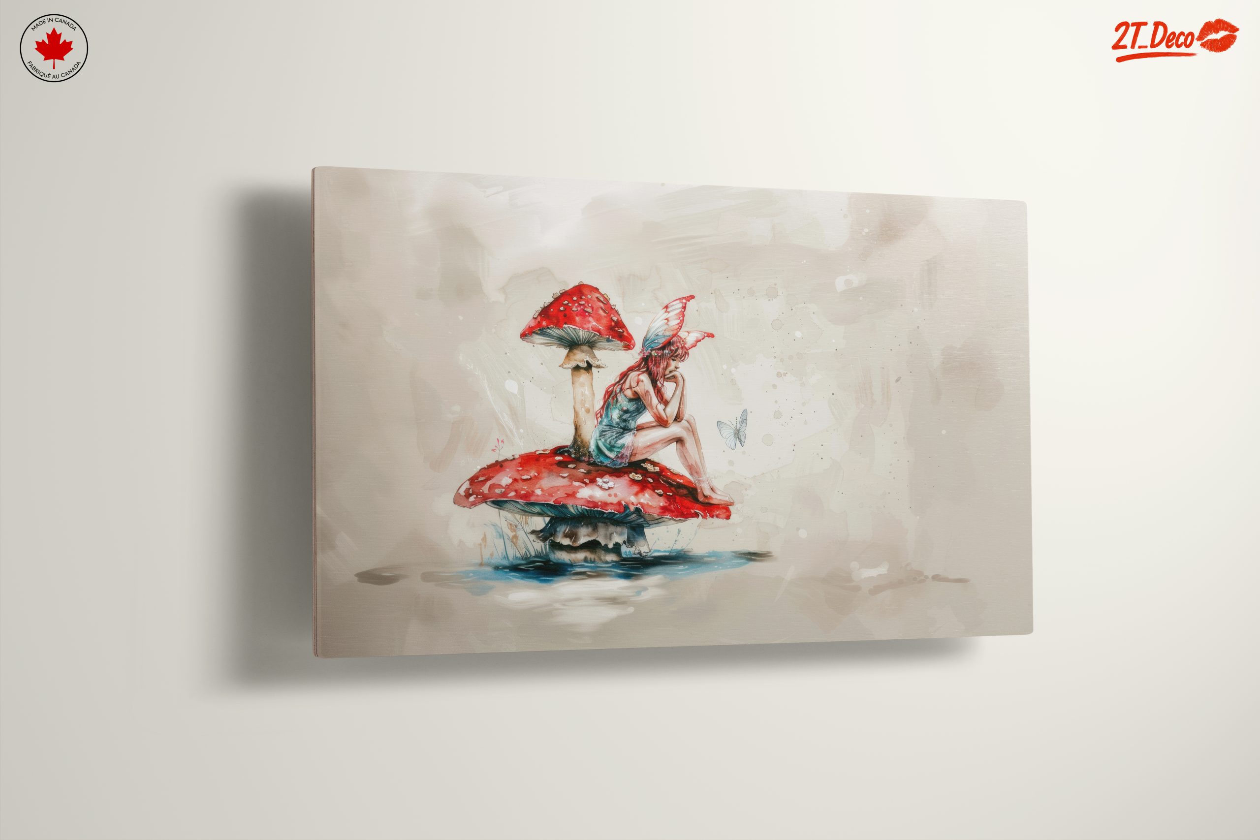 Whimsical Fantasy Character Sitting on Mushroom - Image 13