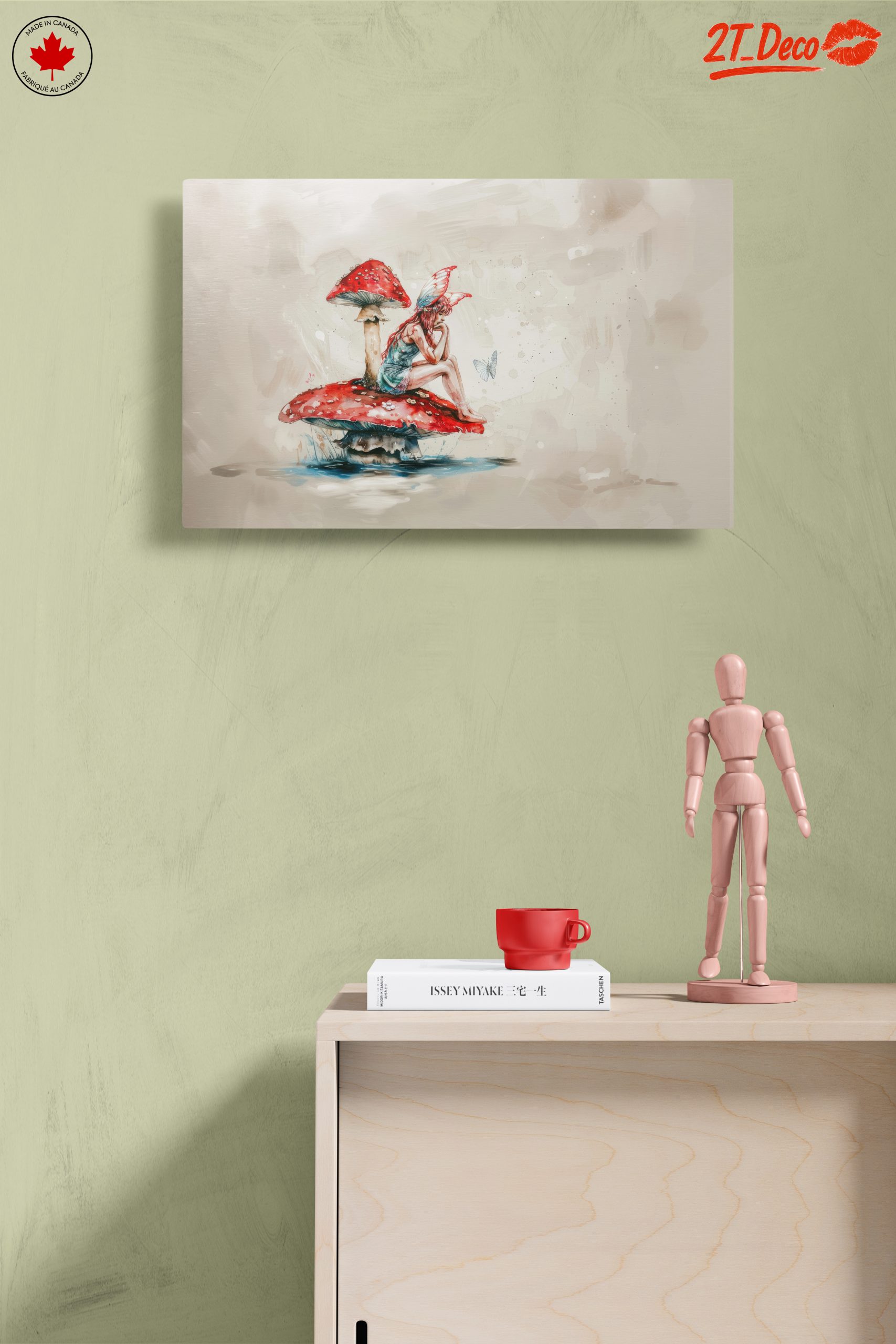 Whimsical Fantasy Character Sitting on Mushroom - Image 14