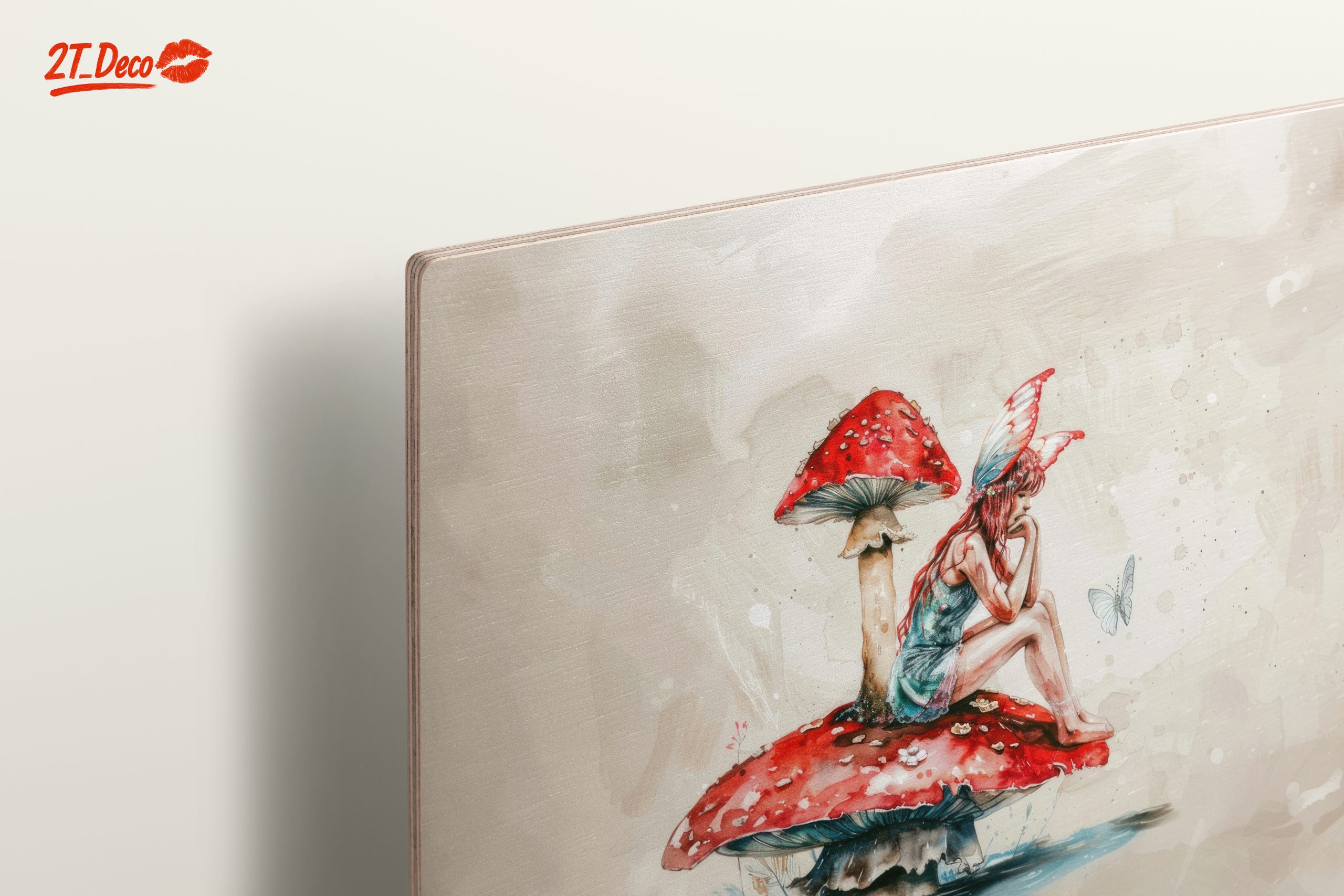 Whimsical Fantasy Character Sitting on Mushroom - Image 15