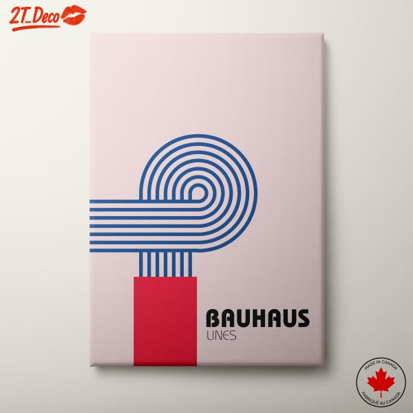 Geometric Bauhaus Lines Art