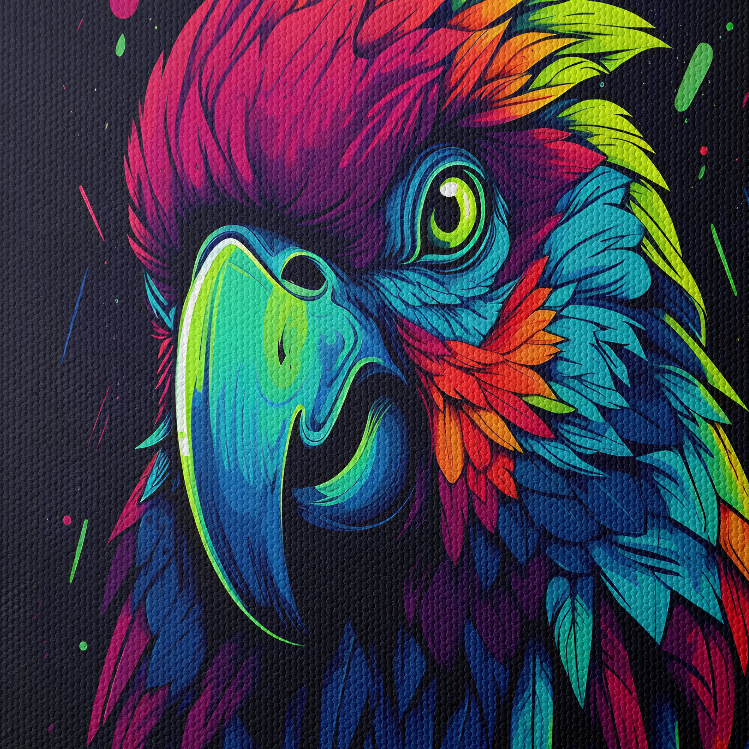 Vibrant Parrot Artwork with Bold Colors - Image 4