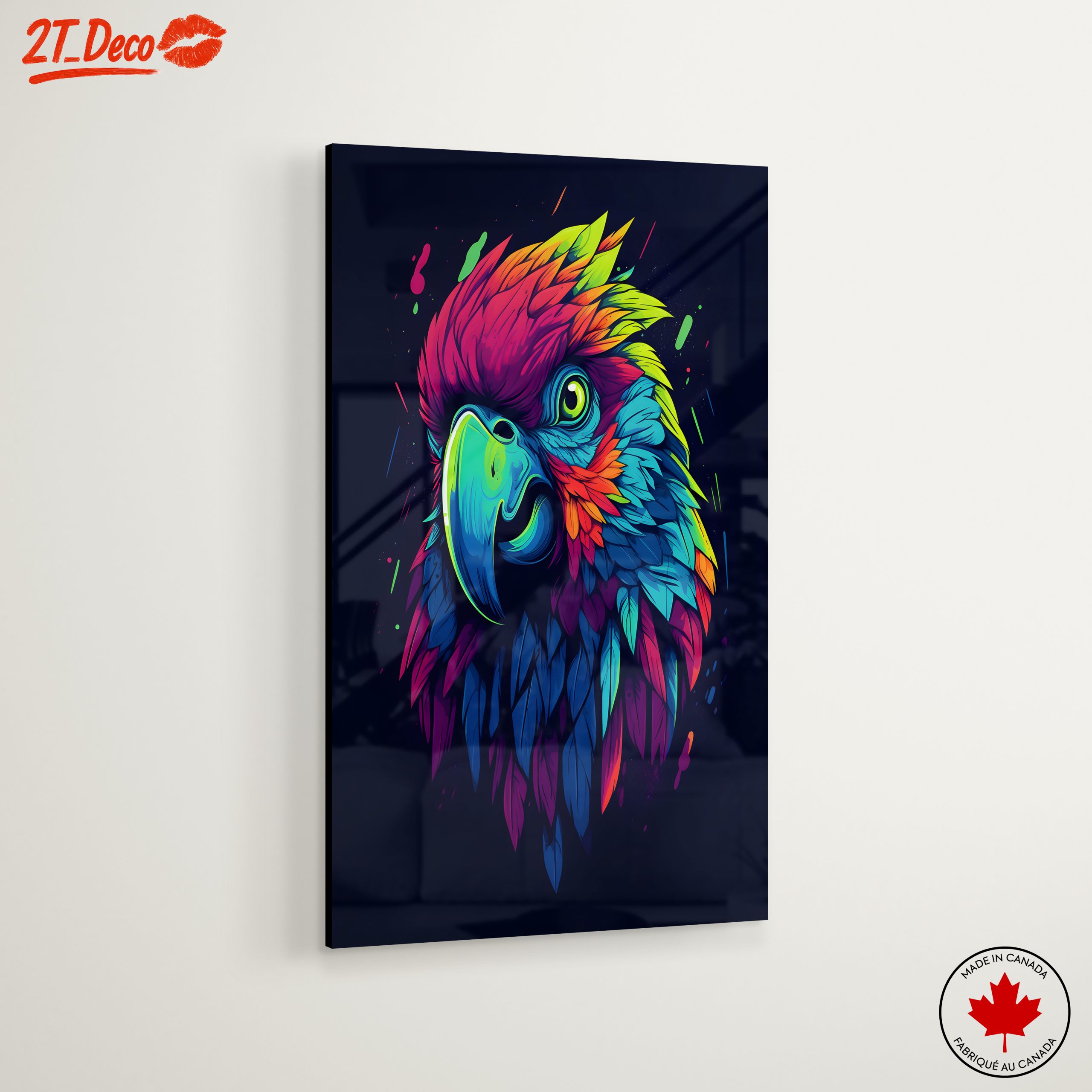 Vibrant Parrot Artwork with Bold Colors - Image 6