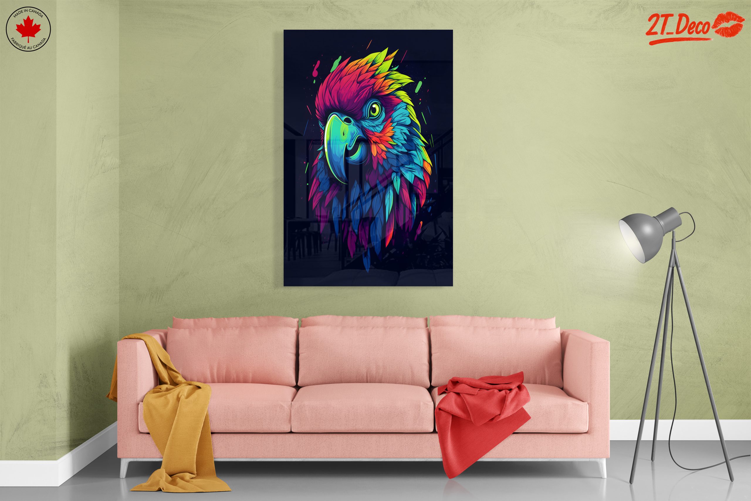 Vibrant Parrot Artwork with Bold Colors - Image 7