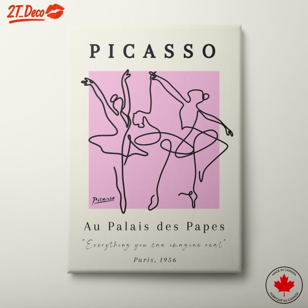 Modern Line Art of Dancers by Picasso