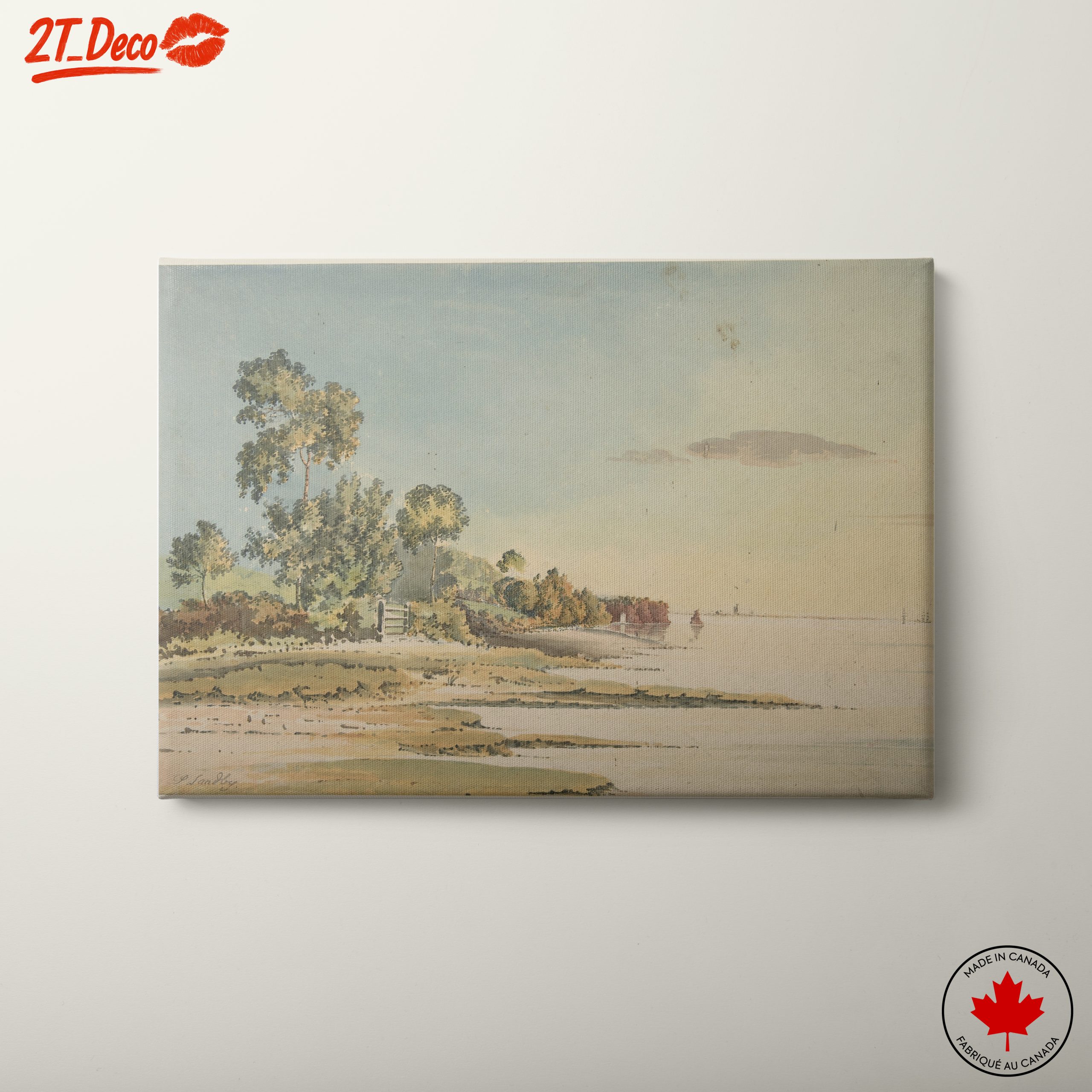 Serene Coastal Landscape Art