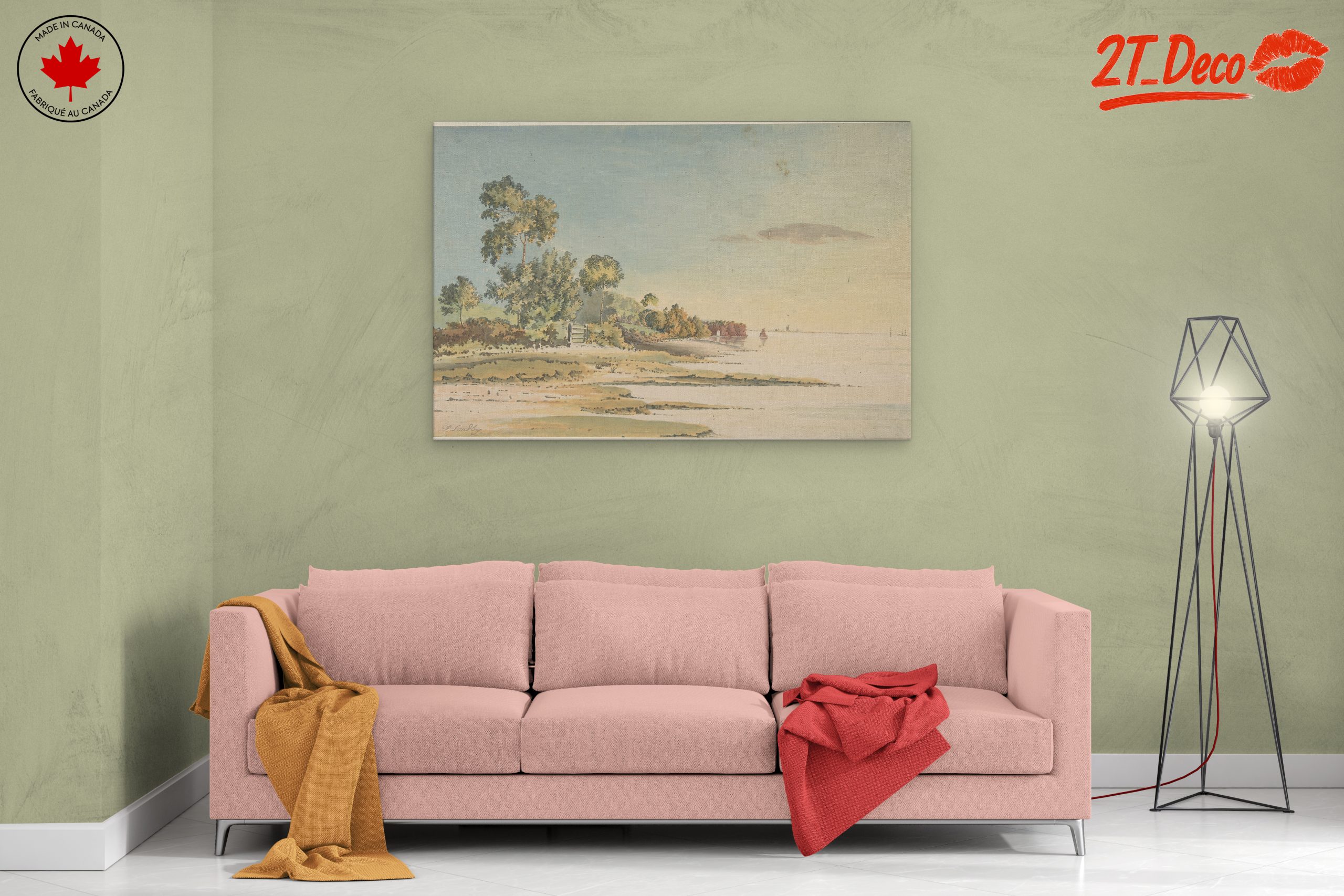 Serene Coastal Landscape Art - Image 2