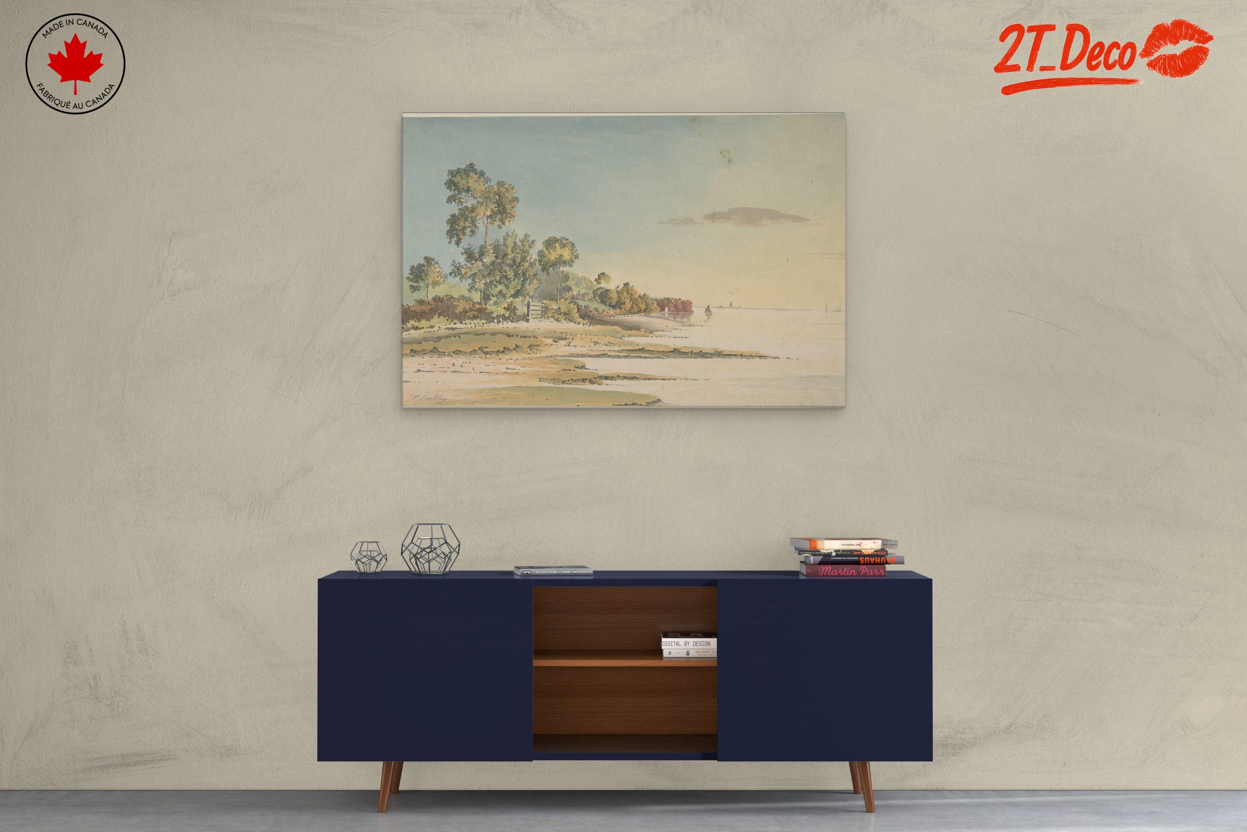 Serene Coastal Landscape Art - Image 3