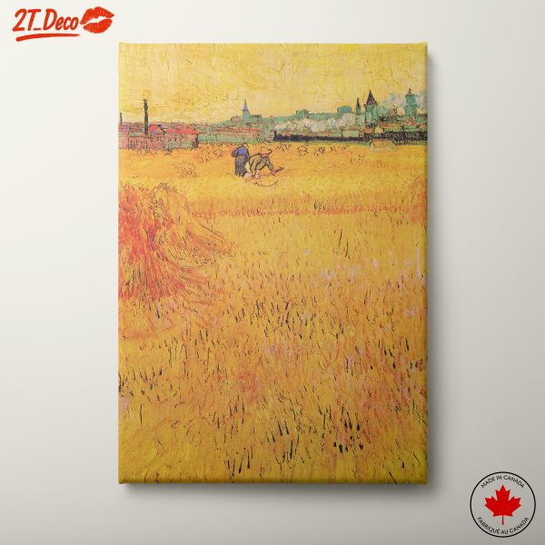 Golden Wheat Field Landscape Art