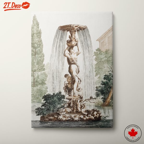 Elegant Classical Fountain Statue Art