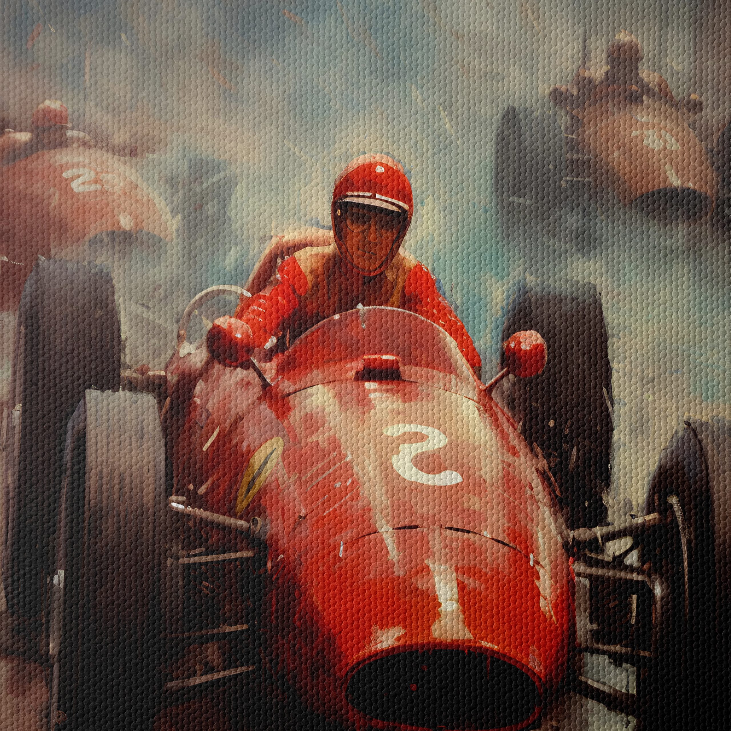 Dynamic Racing Scene in Red - Image 4