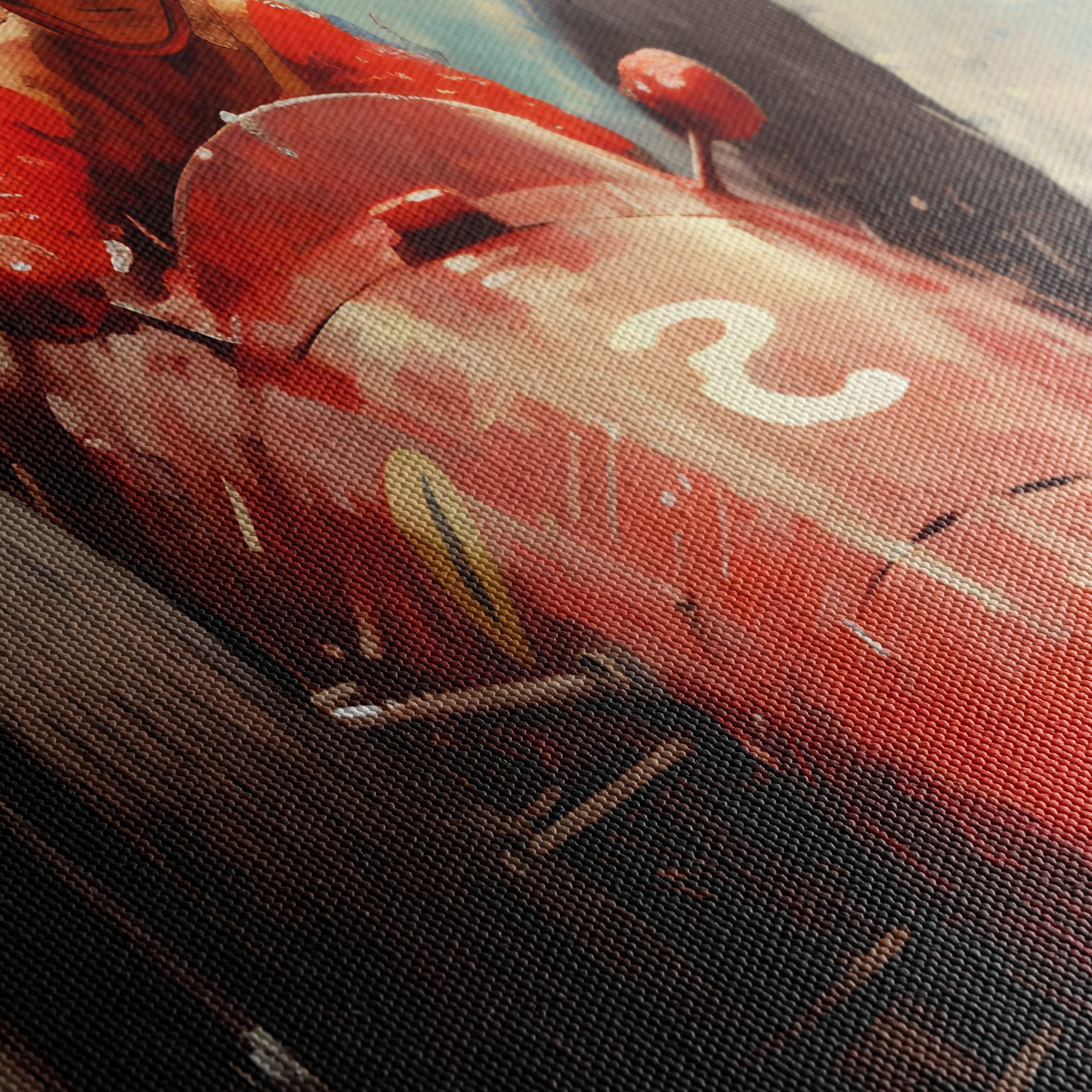 Dynamic Racing Scene in Red - Image 5