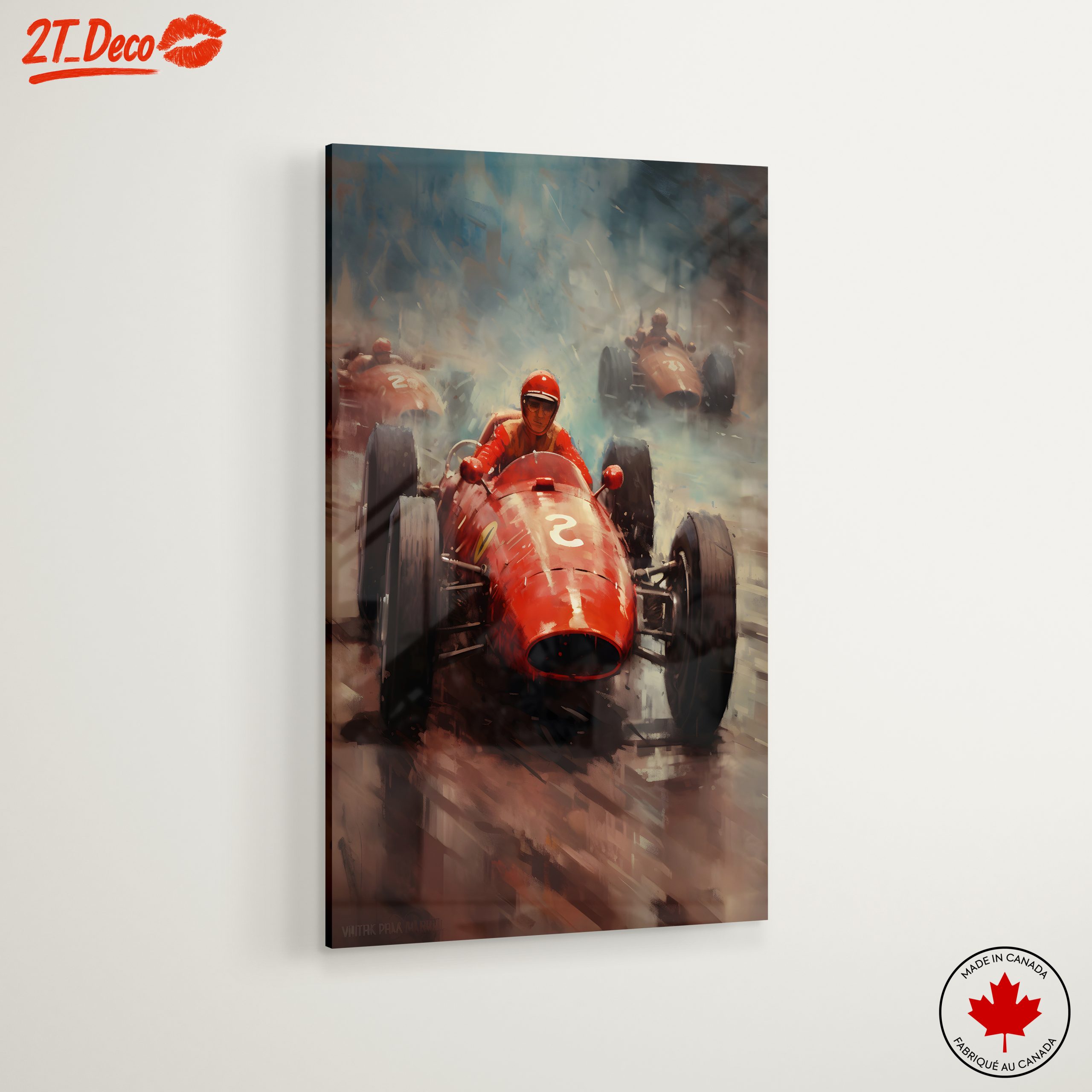 Dynamic Racing Scene in Red - Image 6
