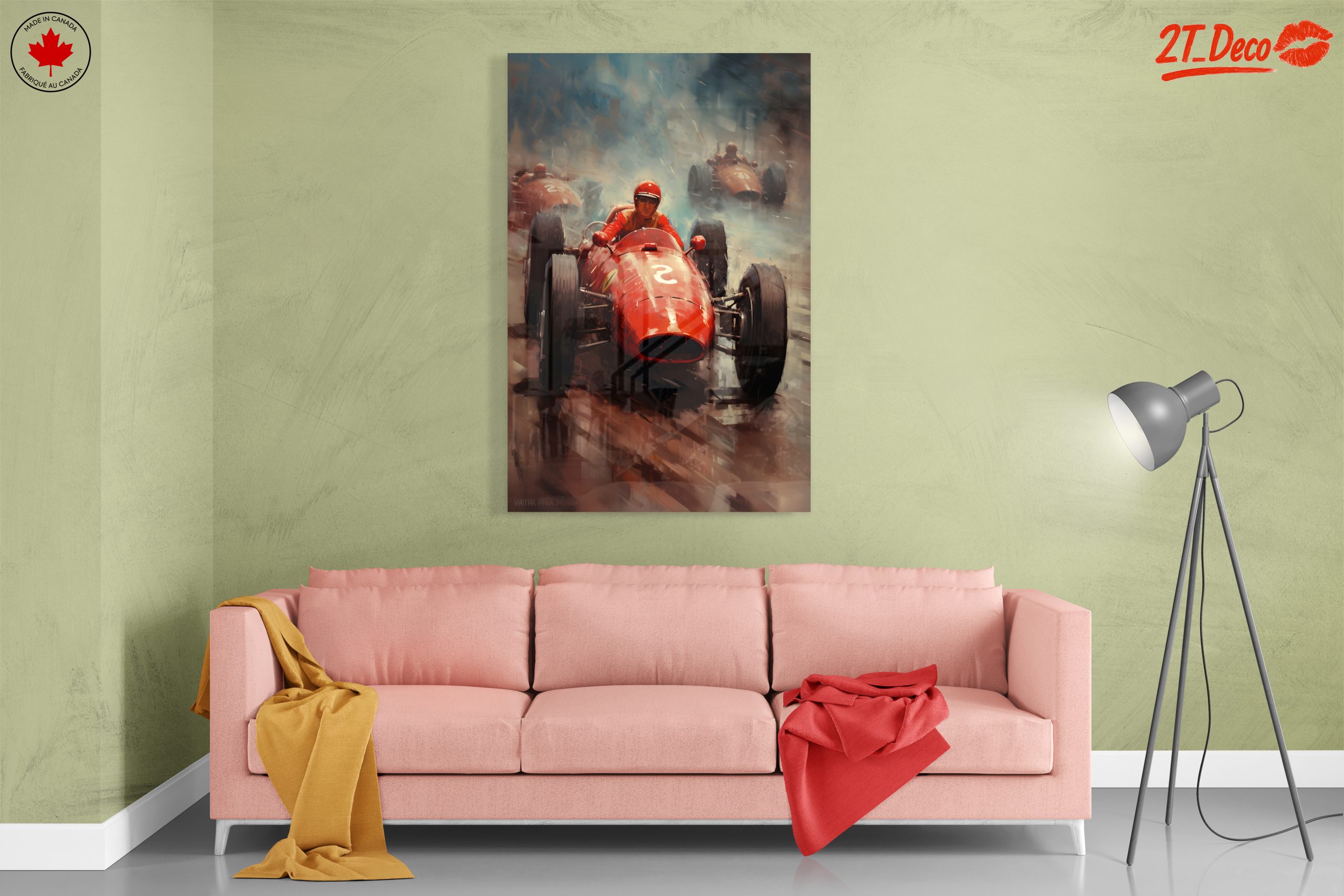 Dynamic Racing Scene in Red - Image 7