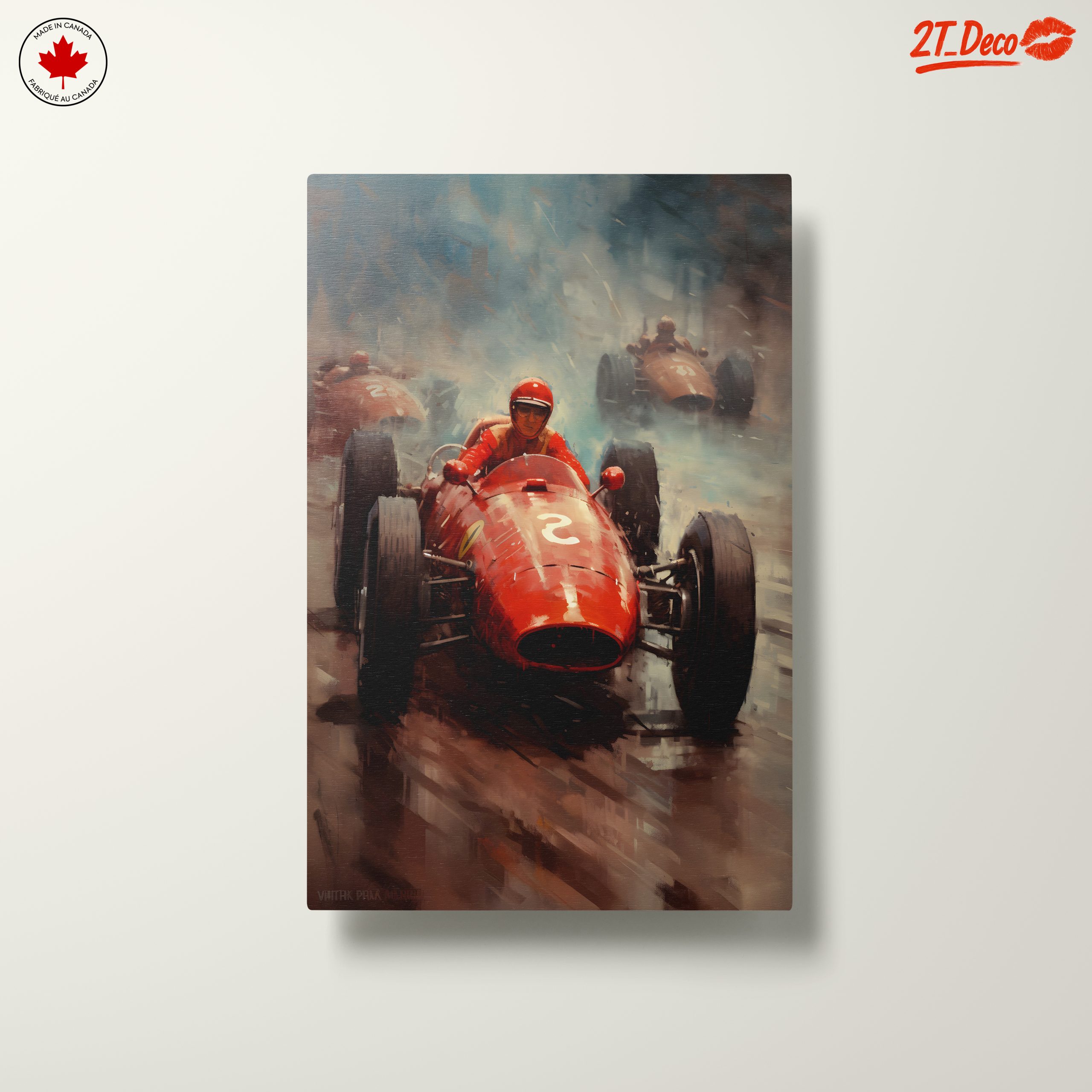 Dynamic Racing Scene in Red - Image 10