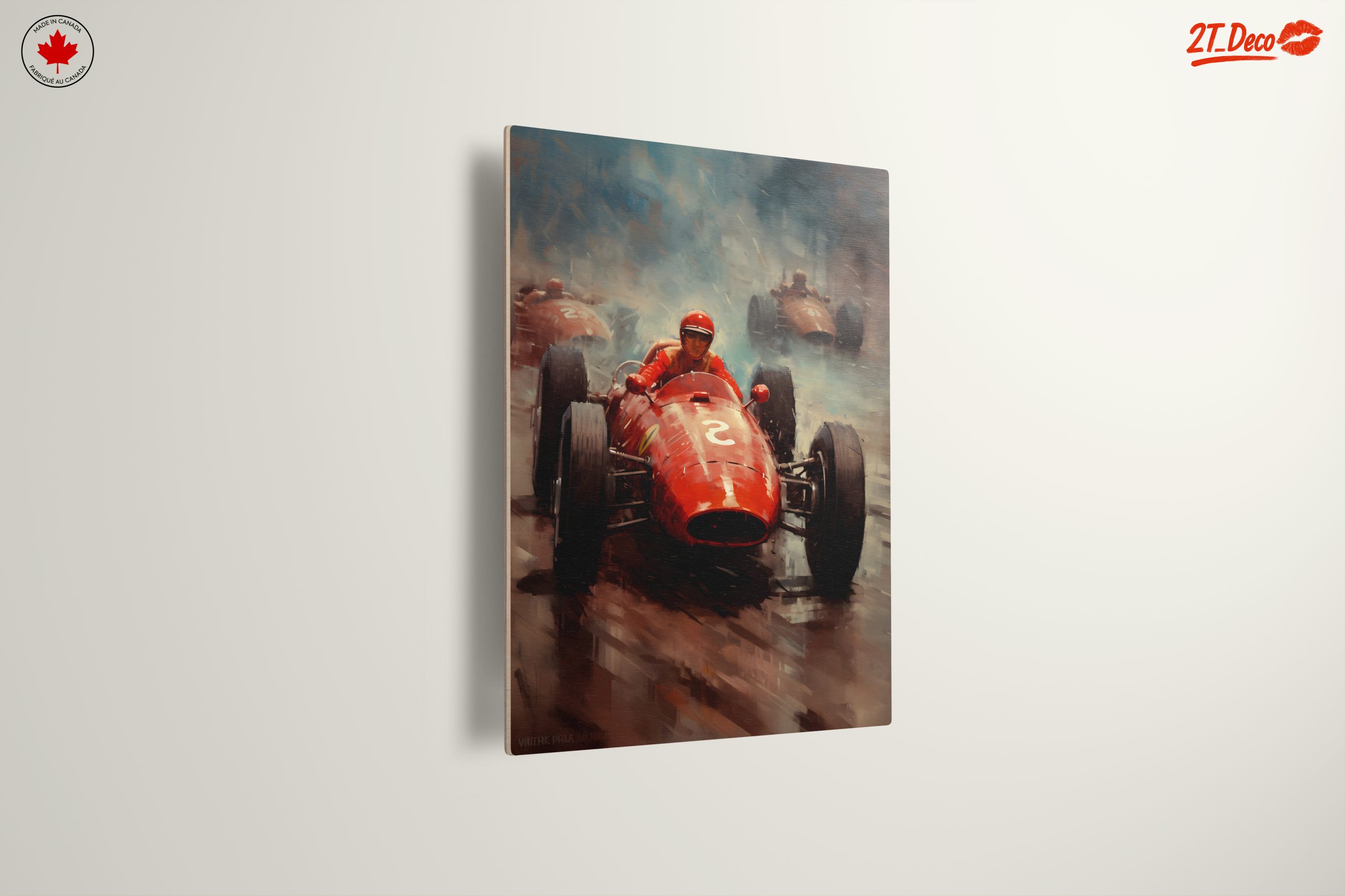 Dynamic Racing Scene in Red - Image 13