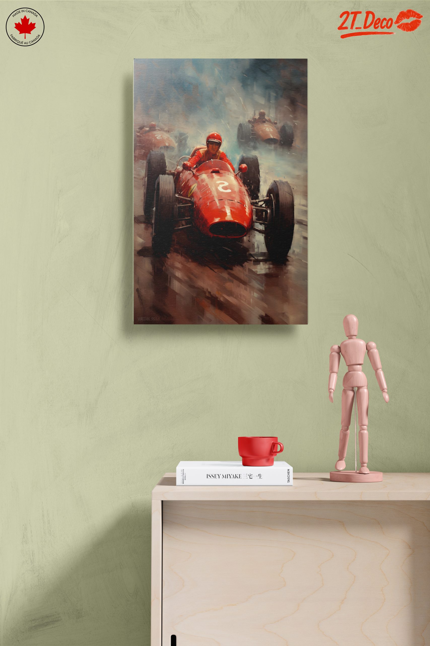 Dynamic Racing Scene in Red - Image 14