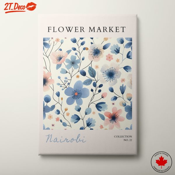 Flower Market Wall Art Featuring Nairobi