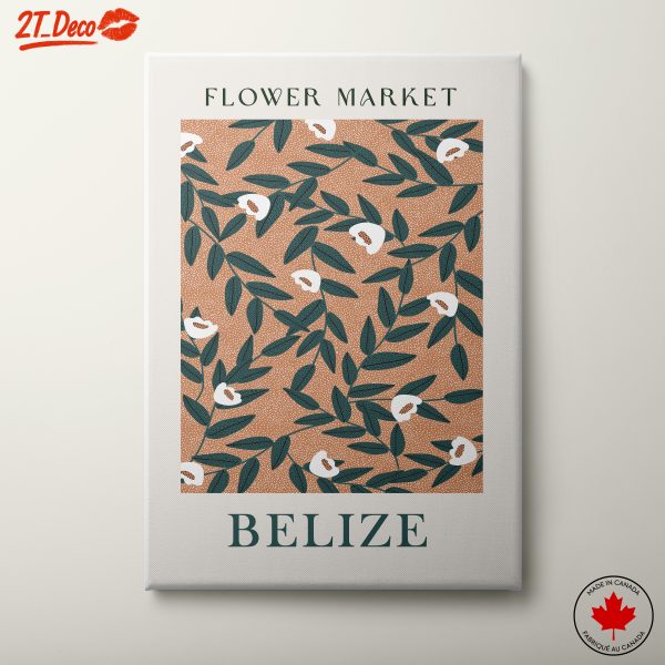Flower Market Artwork from Belize