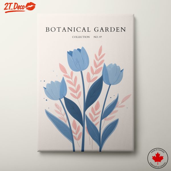 Stylized Floral Composition in Soft Colors