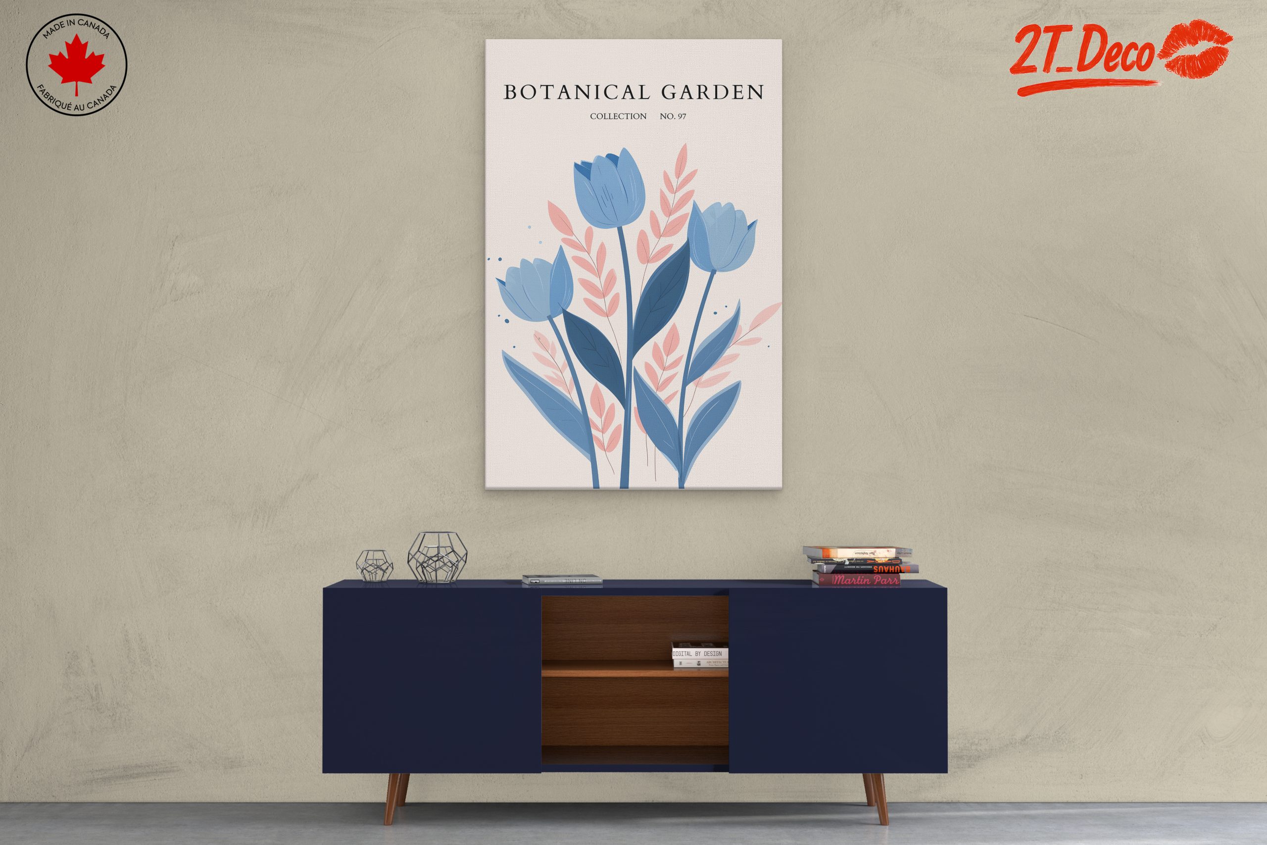 Stylized Floral Composition in Soft Colors - Image 3