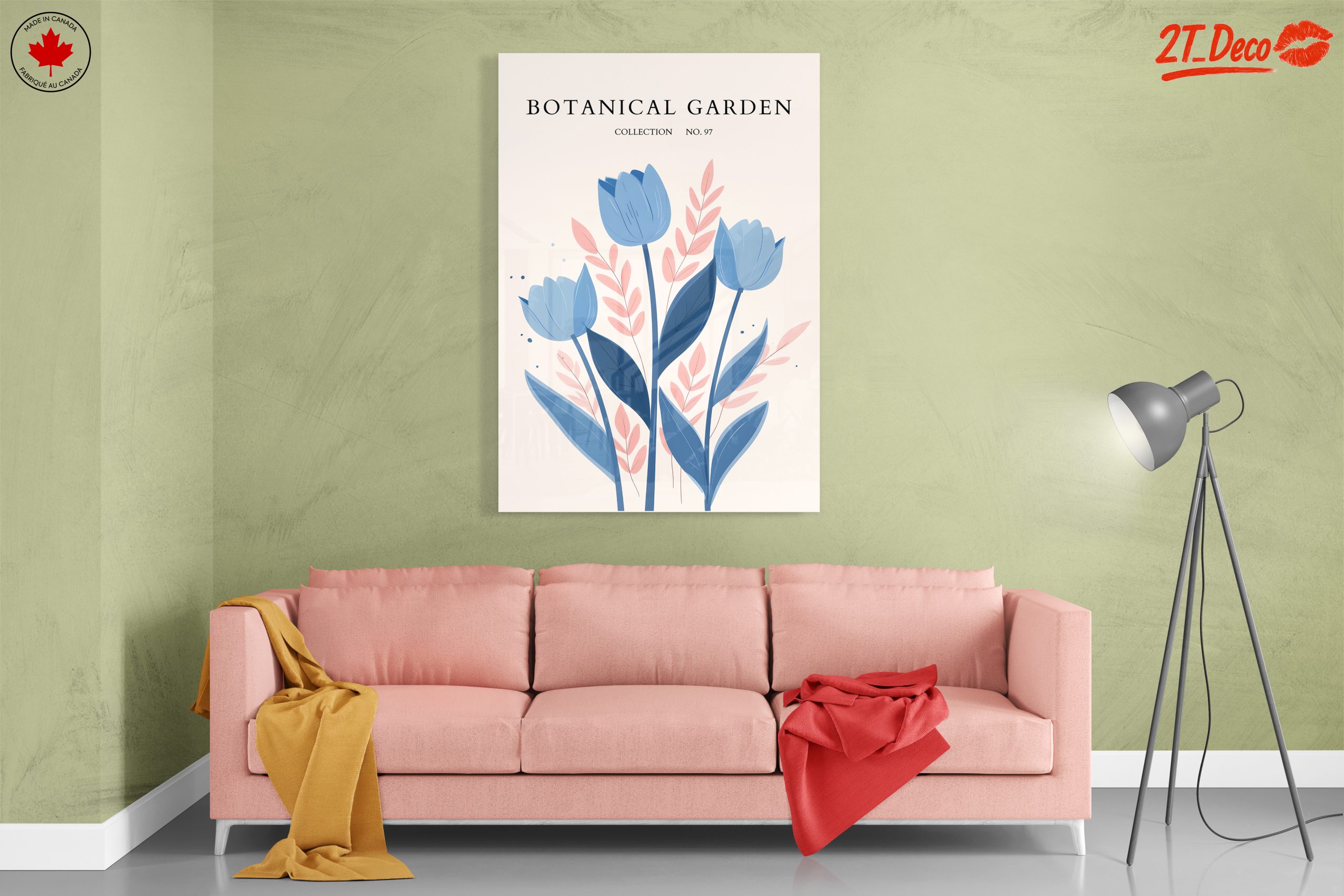 Stylized Floral Composition in Soft Colors - Image 7