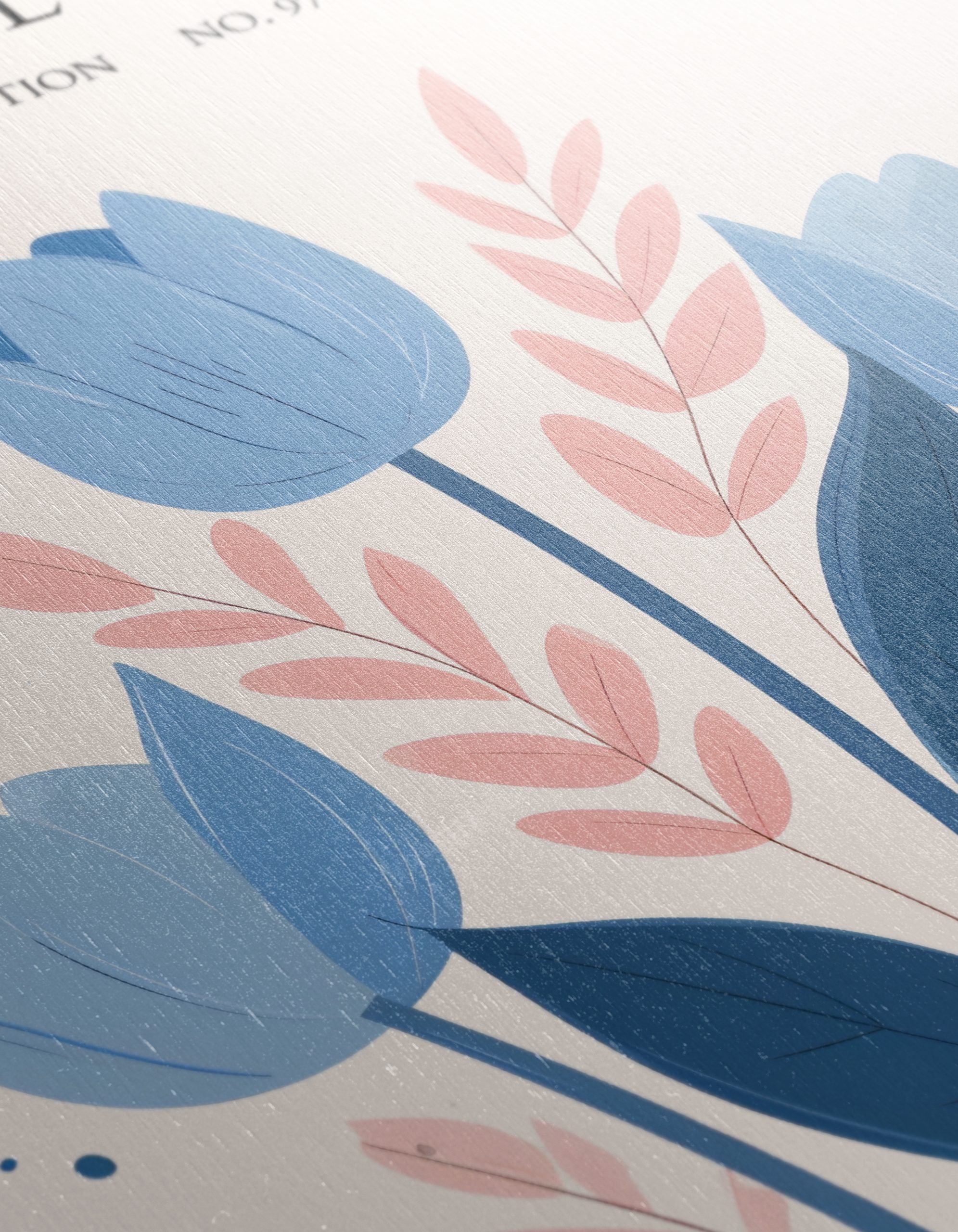 Stylized Floral Composition in Soft Colors - Image 12