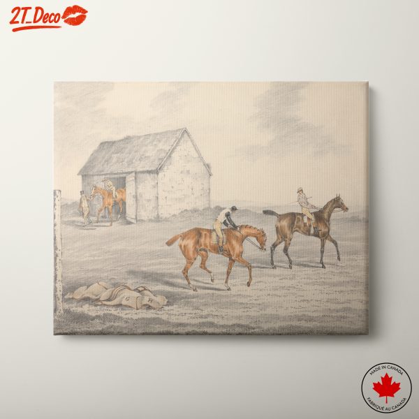 Artistic Horses and Riders Scene