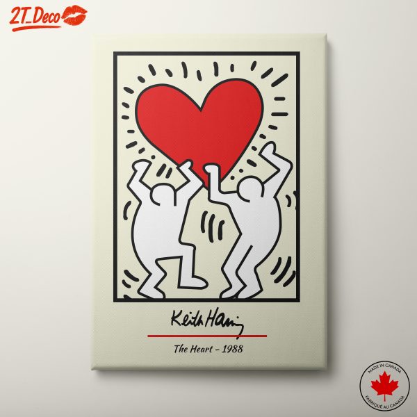 Keith Haring Inspired Heart Art