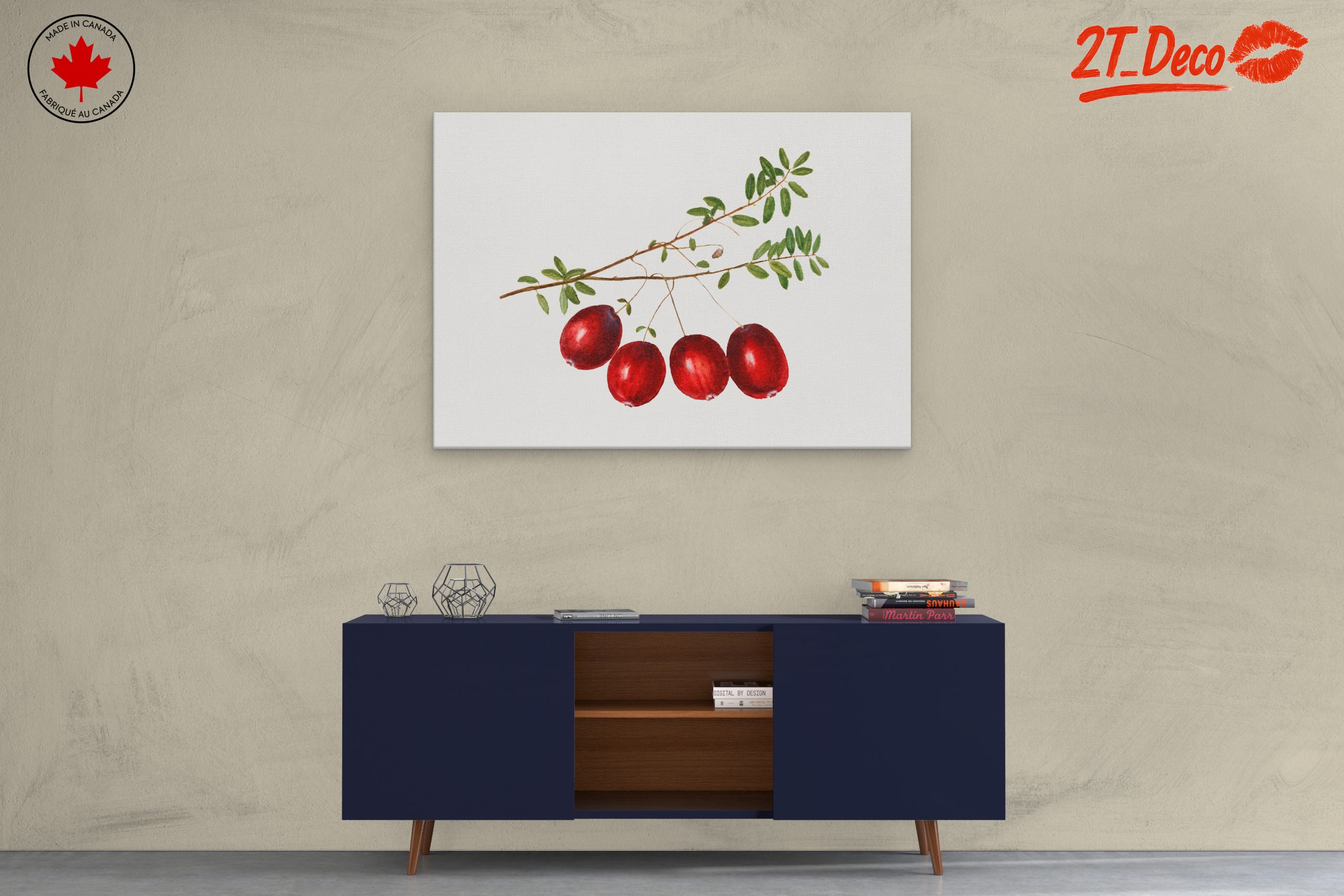 Realistic Botanical Illustration of Red Berries - Image 3