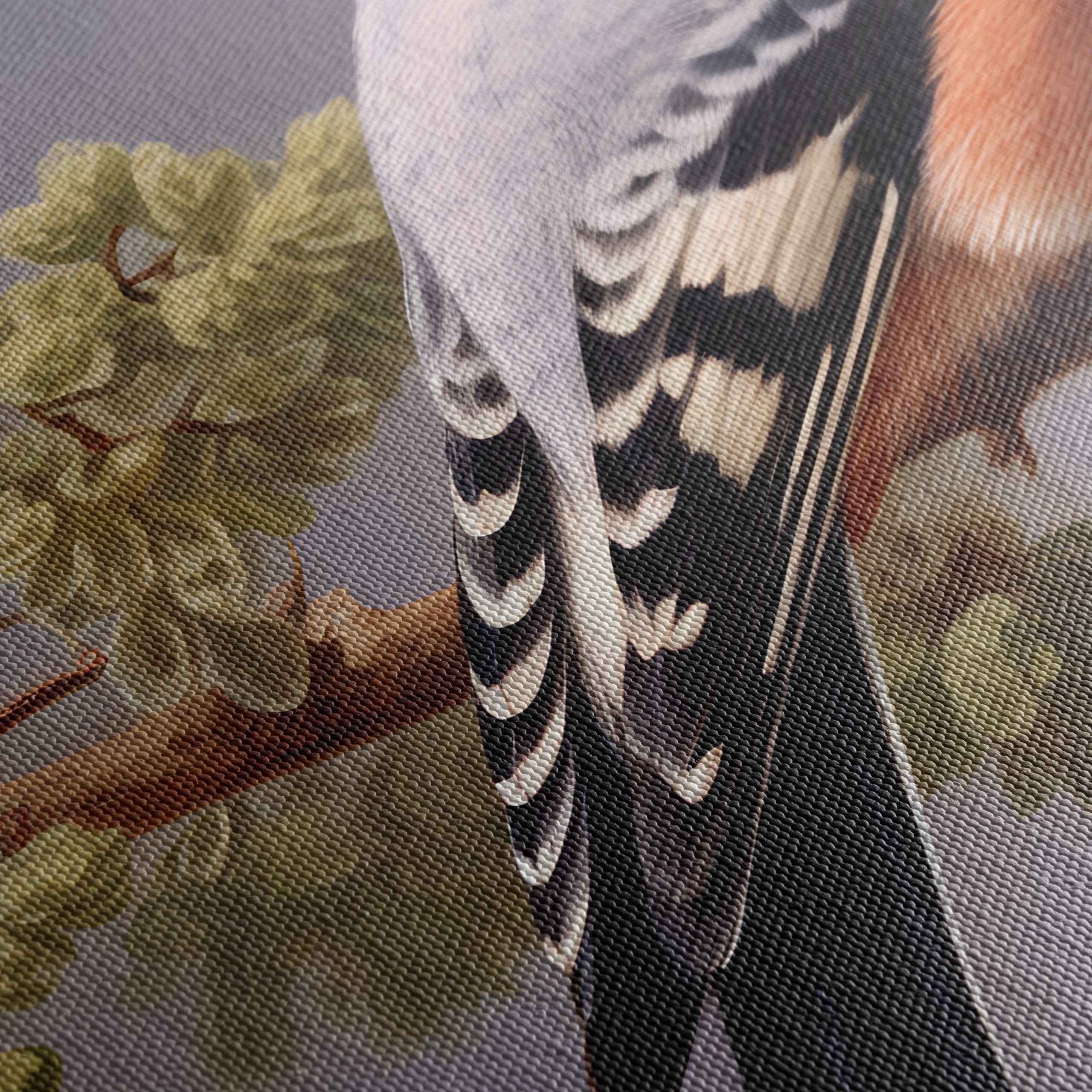 Stunning Bird Perched on Branch Artwork - Image 5