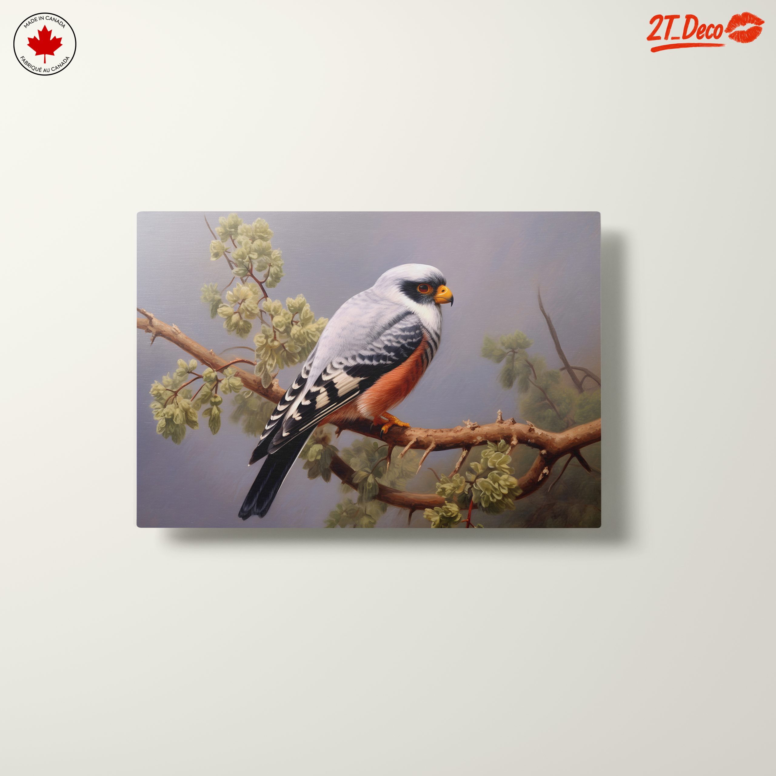 Stunning Bird Perched on Branch Artwork - Image 10