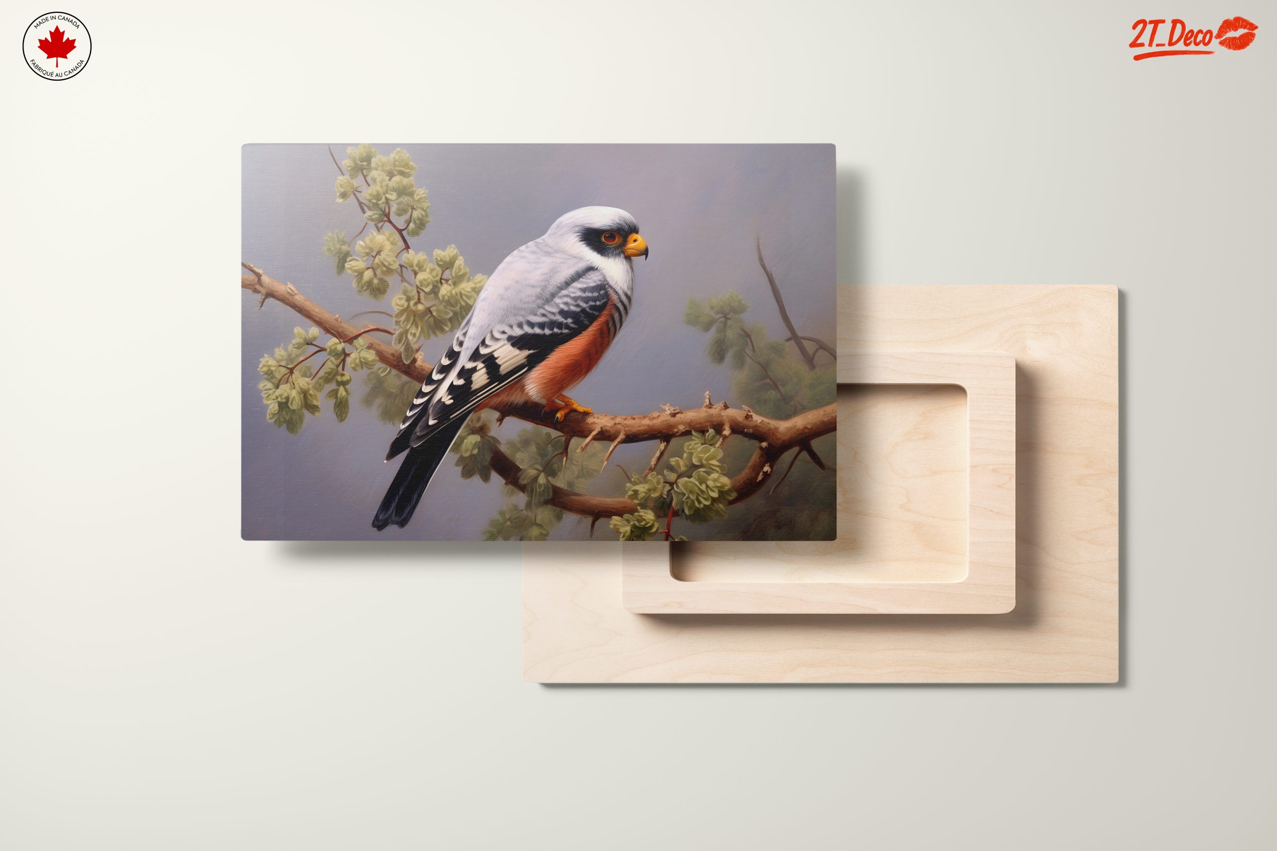 Stunning Bird Perched on Branch Artwork - Image 11
