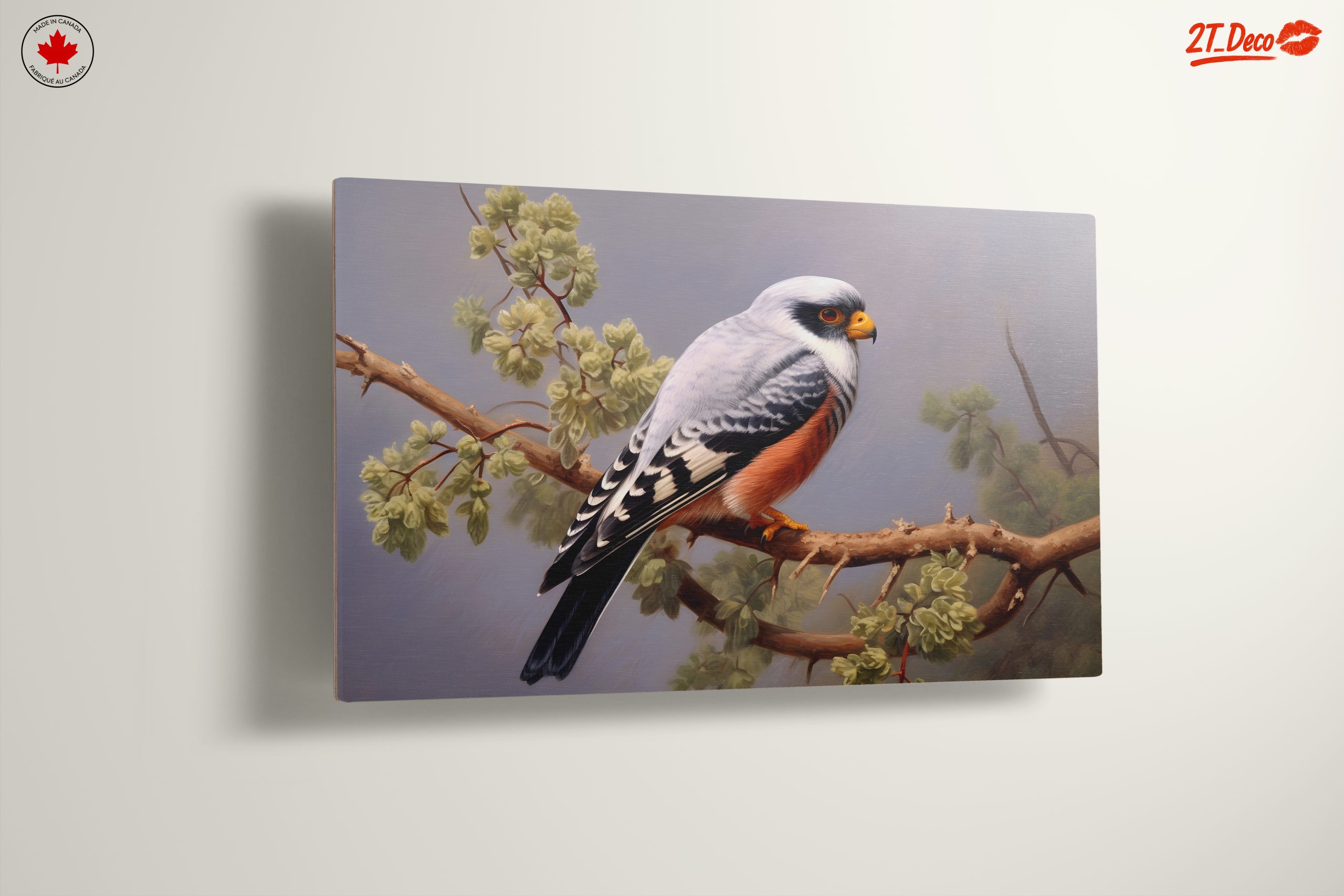 Stunning Bird Perched on Branch Artwork - Image 13